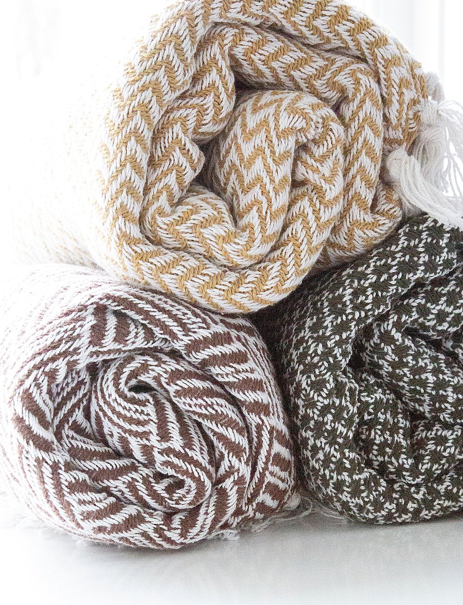 Au Maison - Throws-Nets - decken - olive - 2