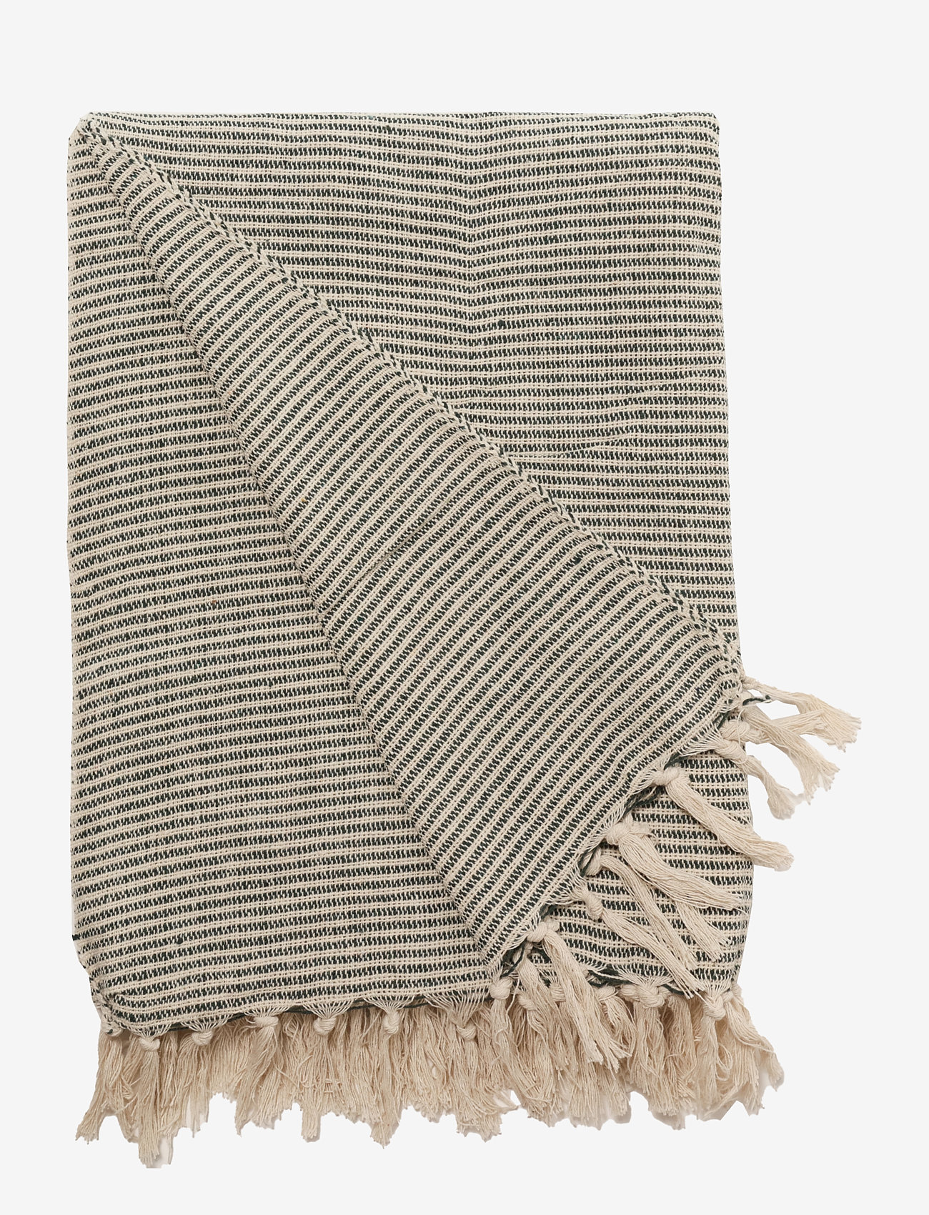 Au Maison - Throw - die niedrigsten preise - nature/dark green - 0