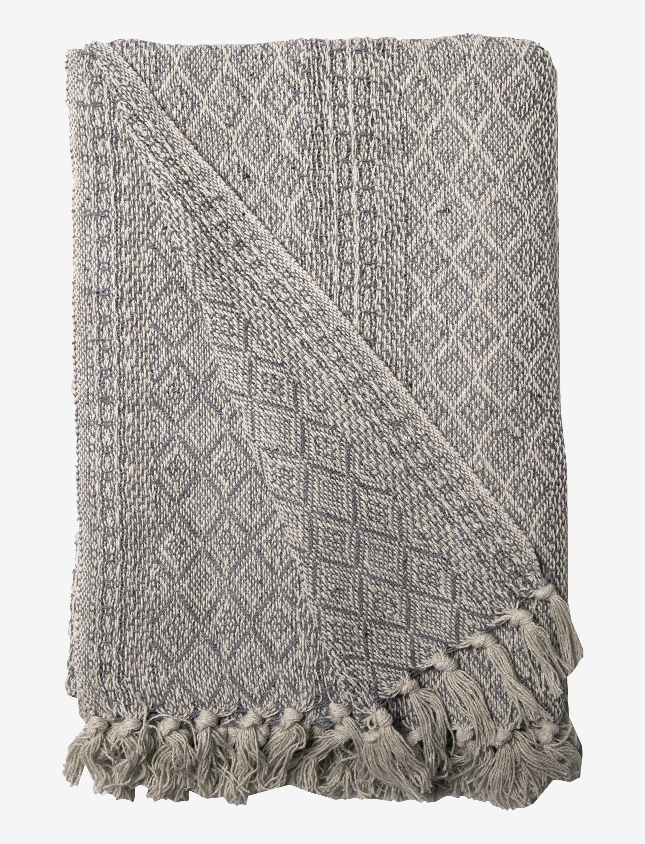 Throws-Tamara - LIGHT GREY/BLUE