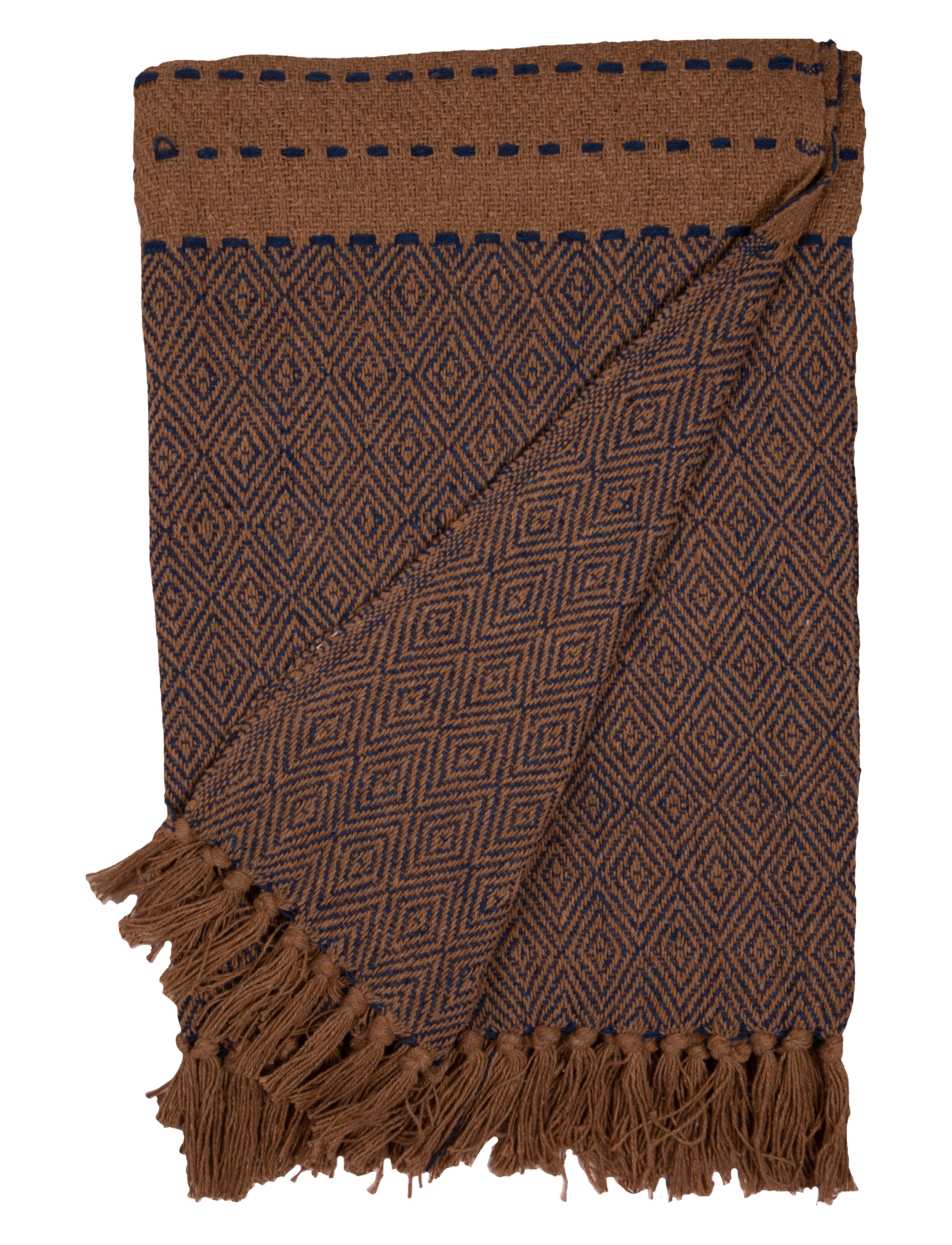 Au Maison Throw, 130X180 cm, Cushions & Blankets, Braun - Blankets Throws, Homeware
