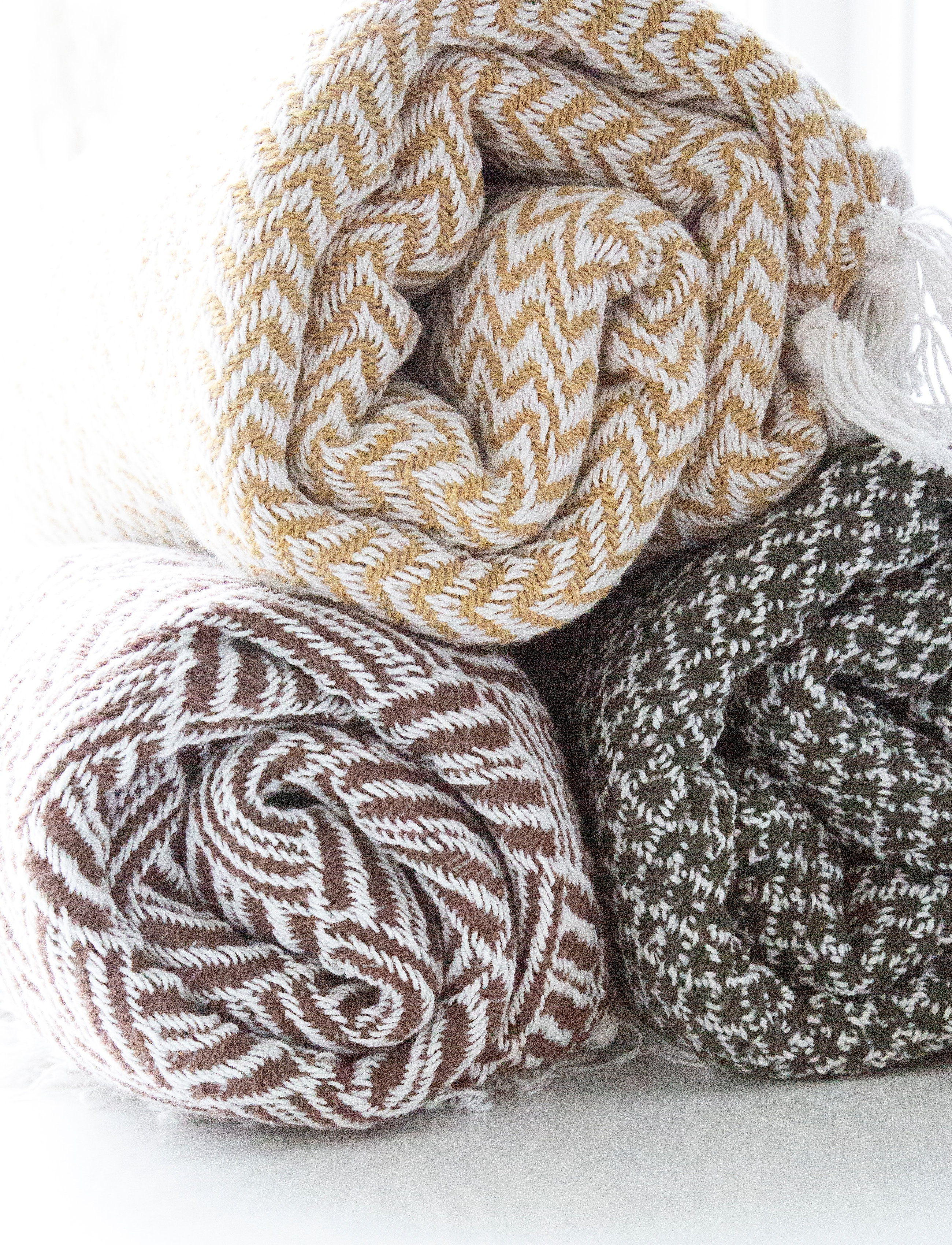 Au Maison - Throws-Edge - laagste prijzen - mustard - 2