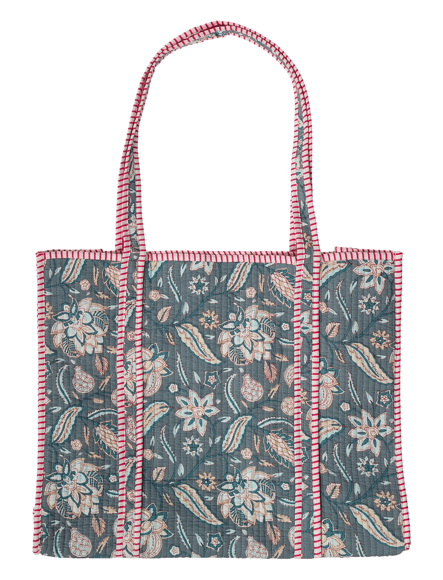 Au Maison - Quilted bag - tote bags - blue/red - 0