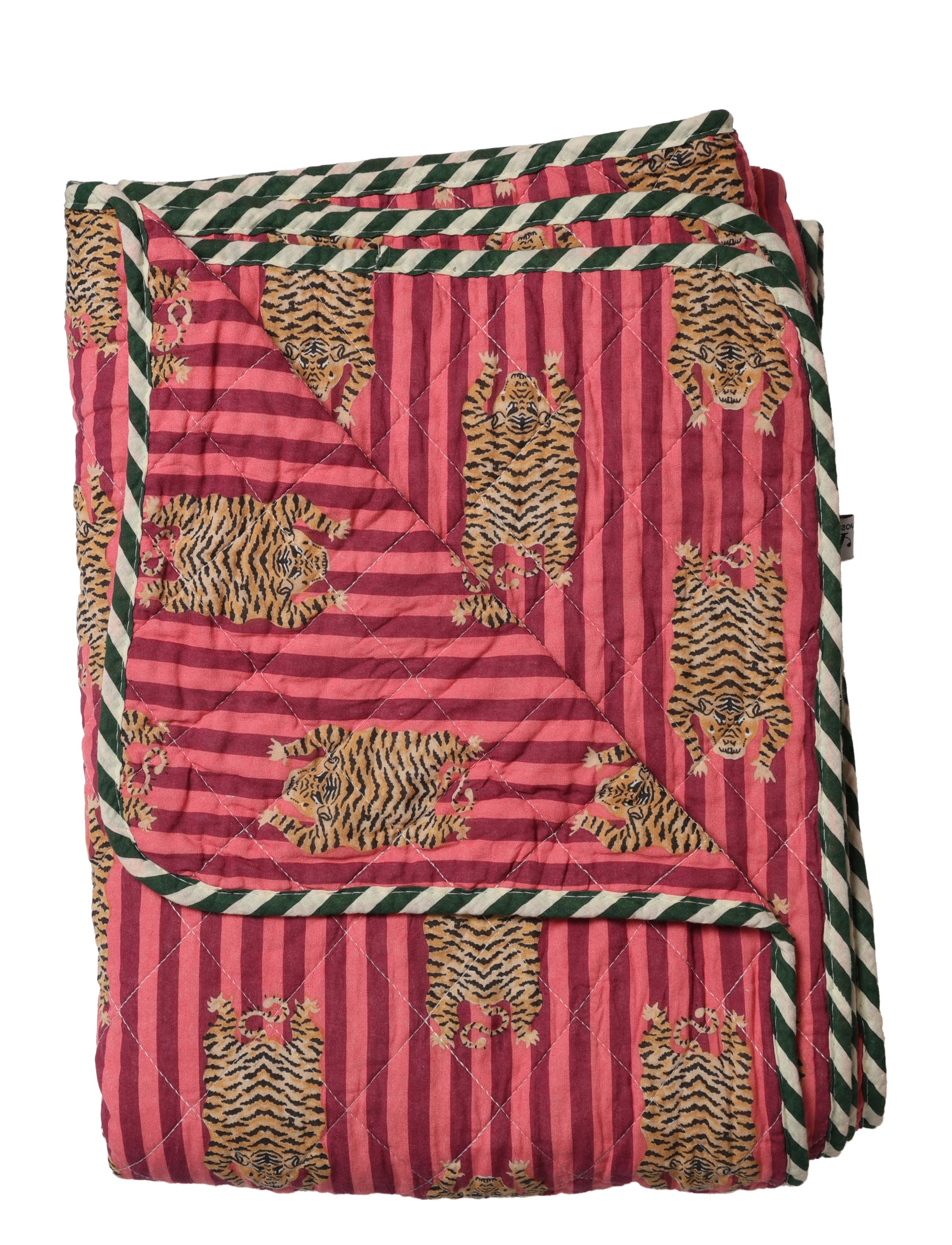 Au Maison Quilt Ethnic, big tiger-pink, 140x180 cm - E-smaspäev - PINK / pink/rose
