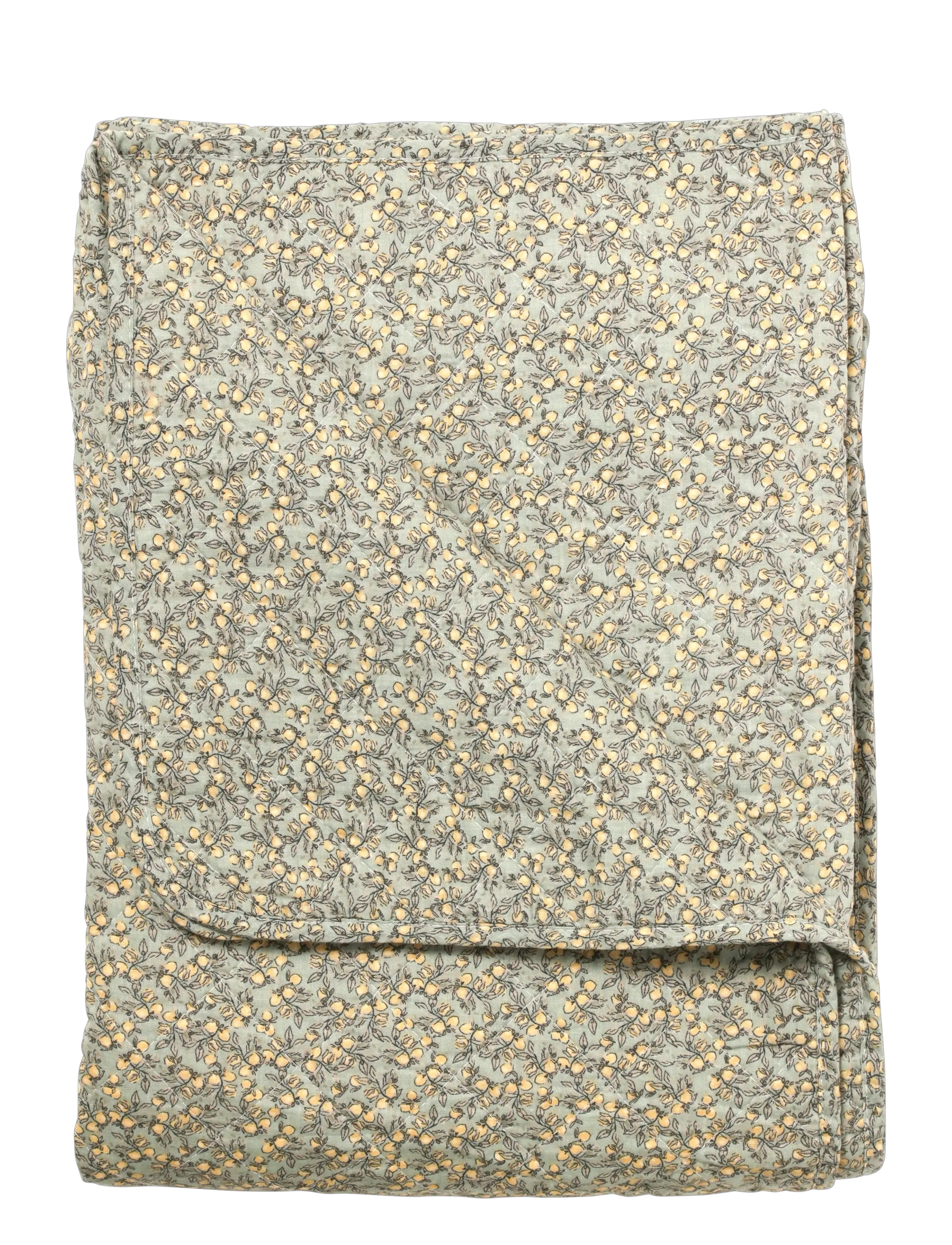 Au Maison Ethnic Quilt, Dyne, Grøn, Str: 140X180CM