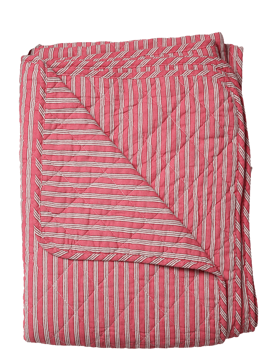 Au Maison - Quilt Ethnic, multi stripe-pink, 140x220 cm - pleedid - pink - 0