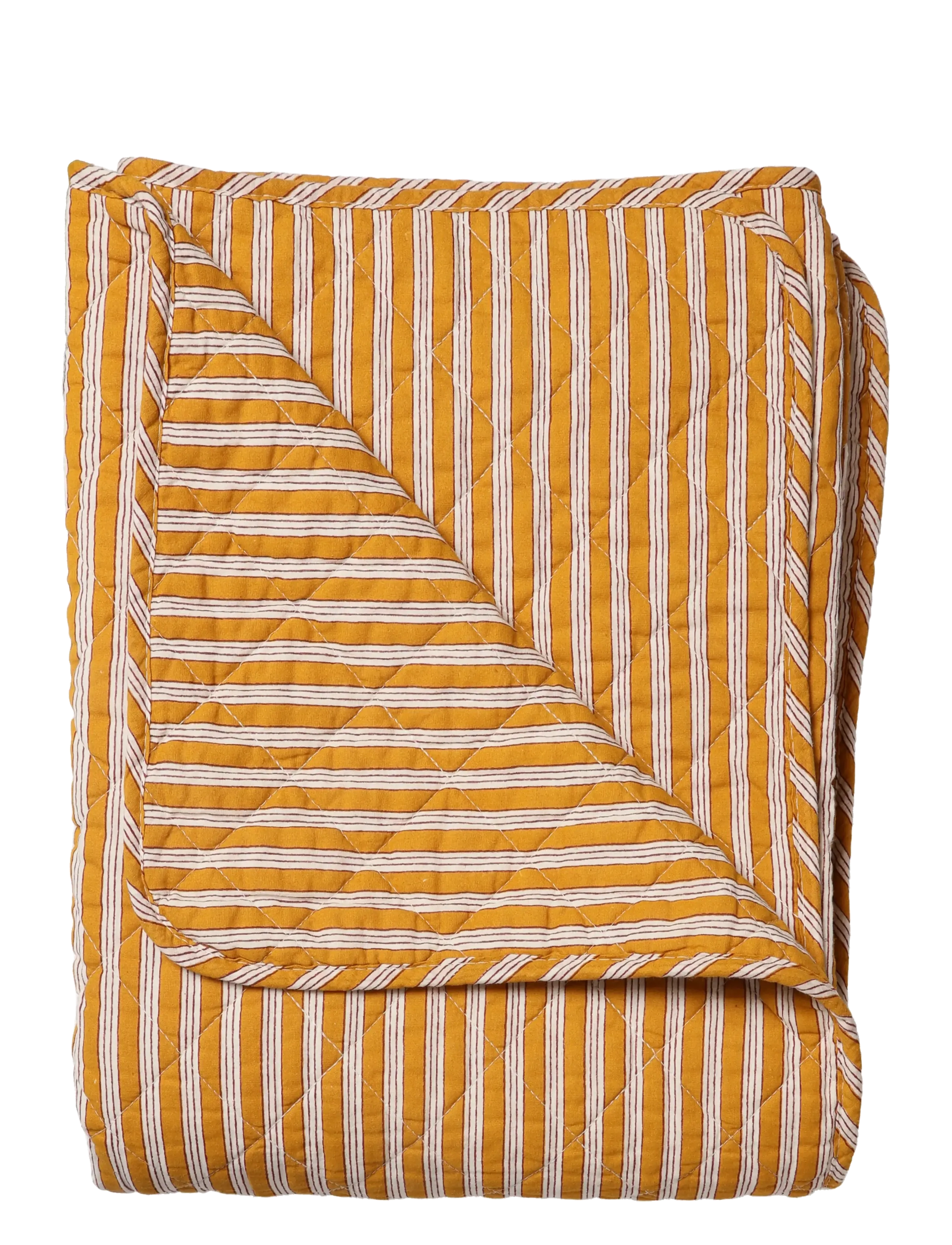 Au Maison Quilt Ethnic, multi stripe-yellow, 140x220 cm - E-smaspäev - YELLOW / yellow
