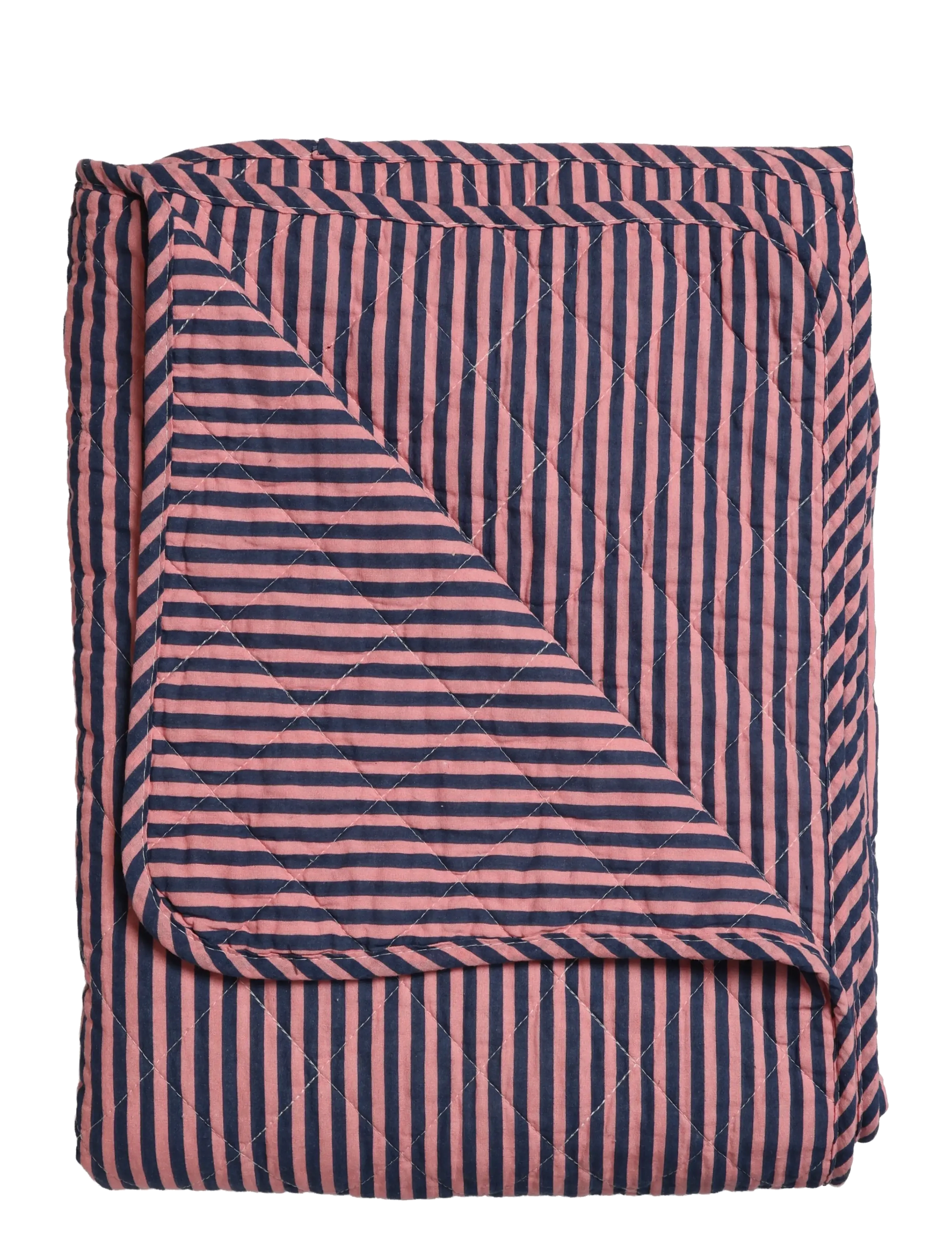 Au Maison Quilt Ethnic, stripe-dusty pink, 140x220 cm - Tagesdecken - PINK / pink/rose