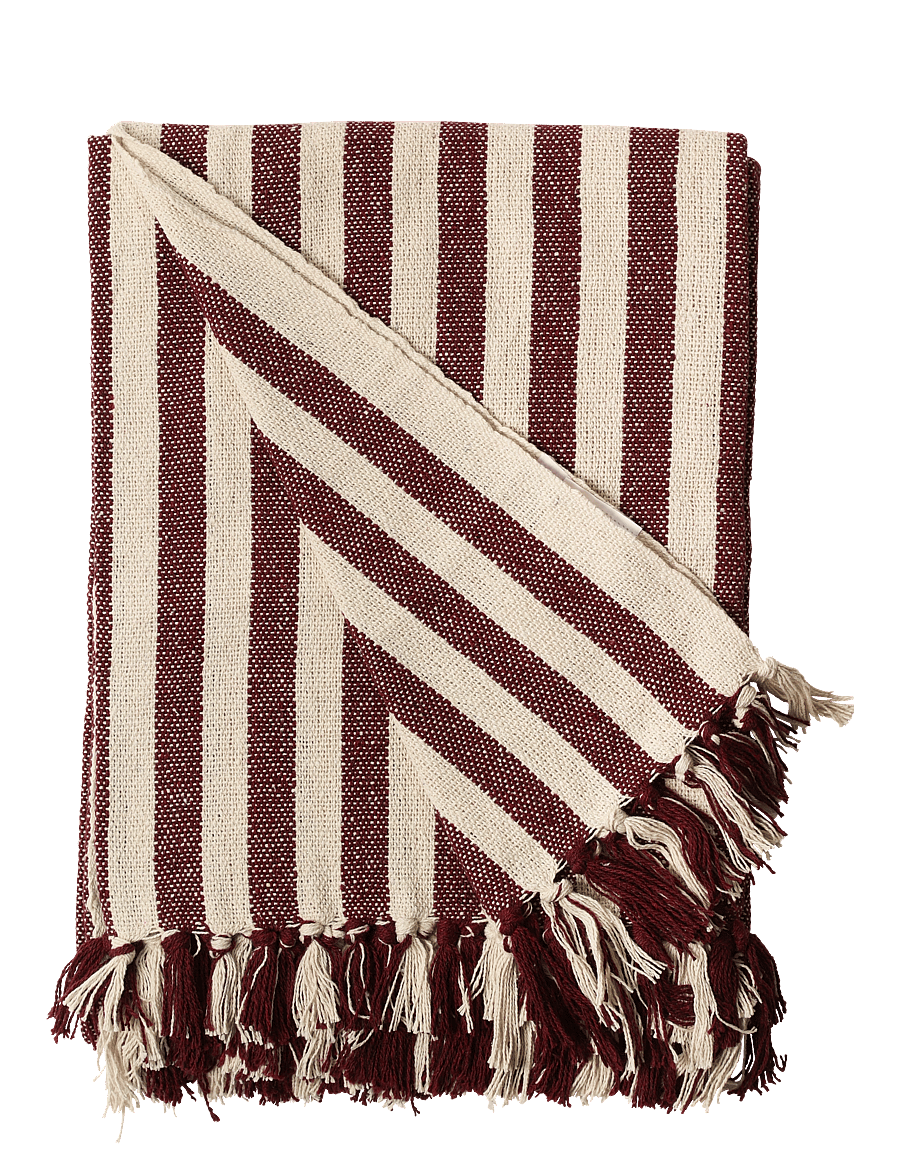 Au Maison - Throw - madalaimad hinnad - maroon/nature - 0