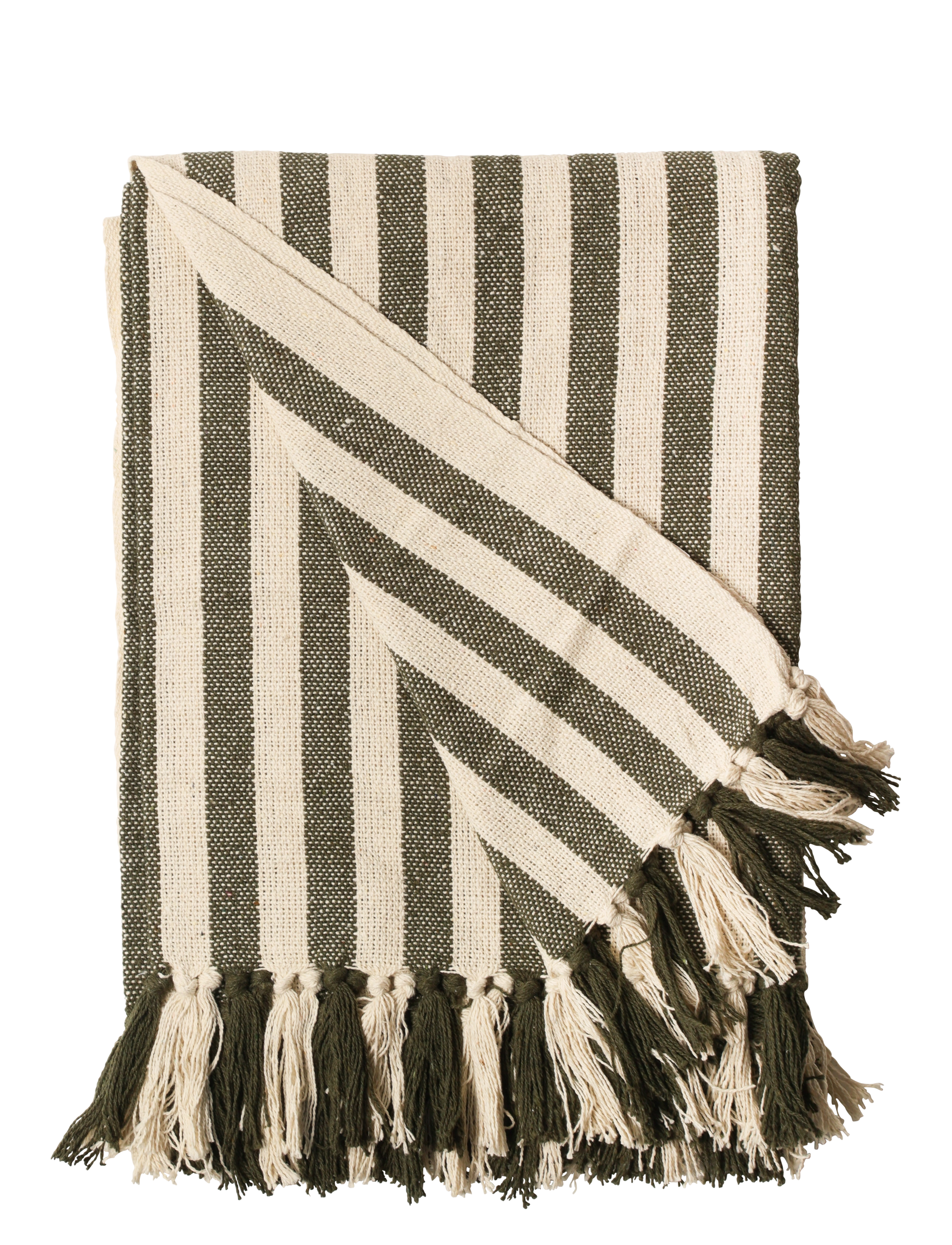 Au Maison Throw, 130X180 cm, Cushions & Blankets, Grün - Blankets Throws, Homeware