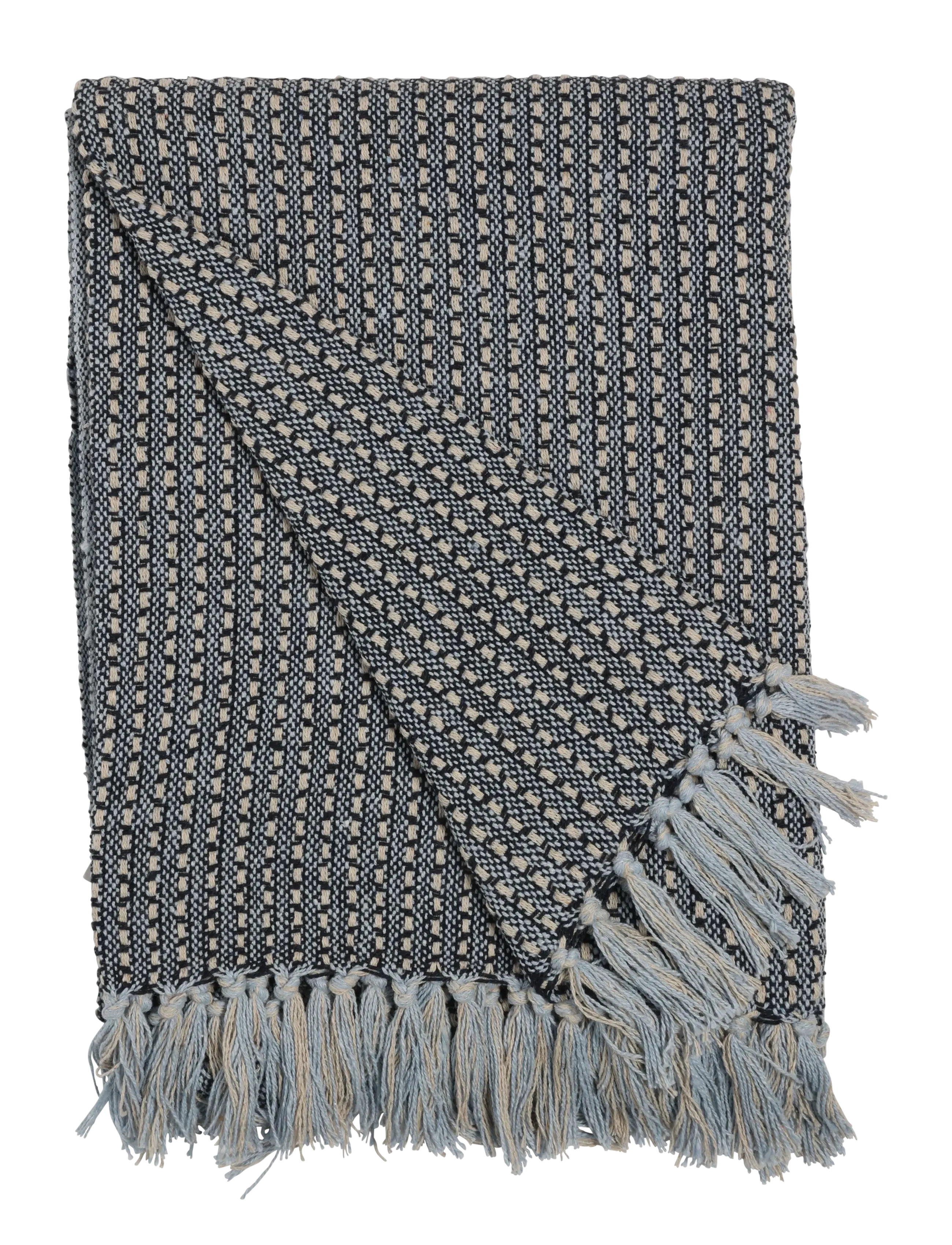 Au Maison Plaid, 130X170 cm, Cushions & Blankets, Blau - Blankets Throws, Homeware