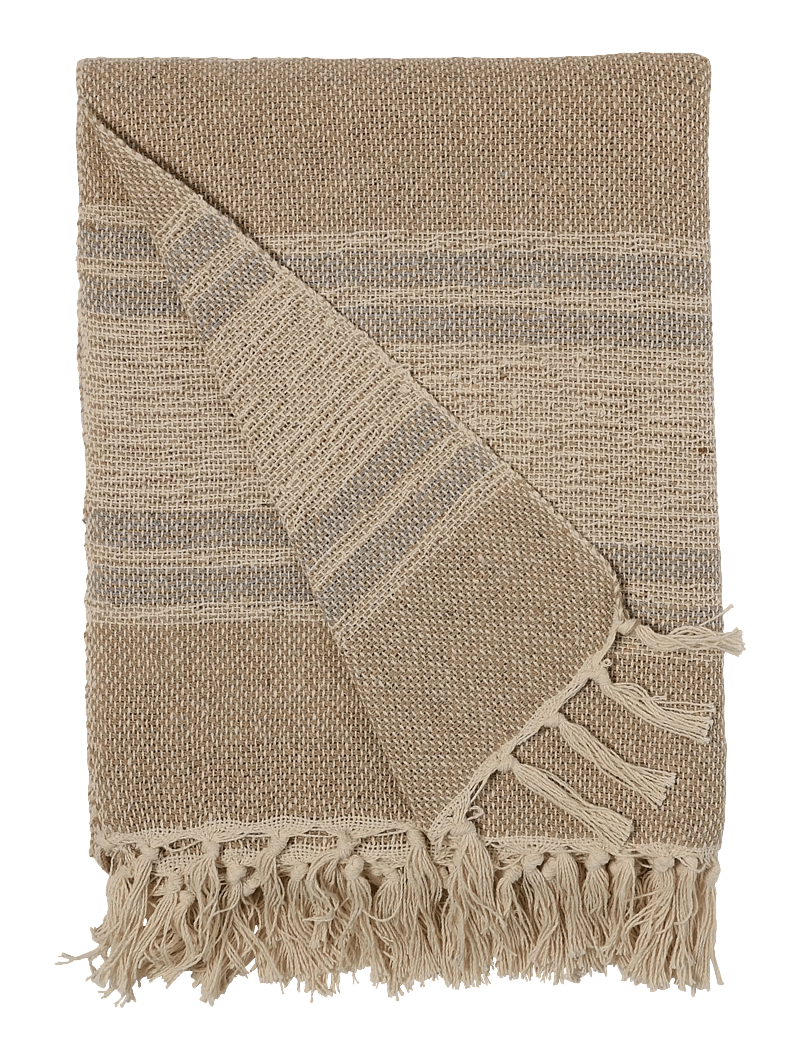 Au Maison - Throw - plaider - sand/light blue - 0