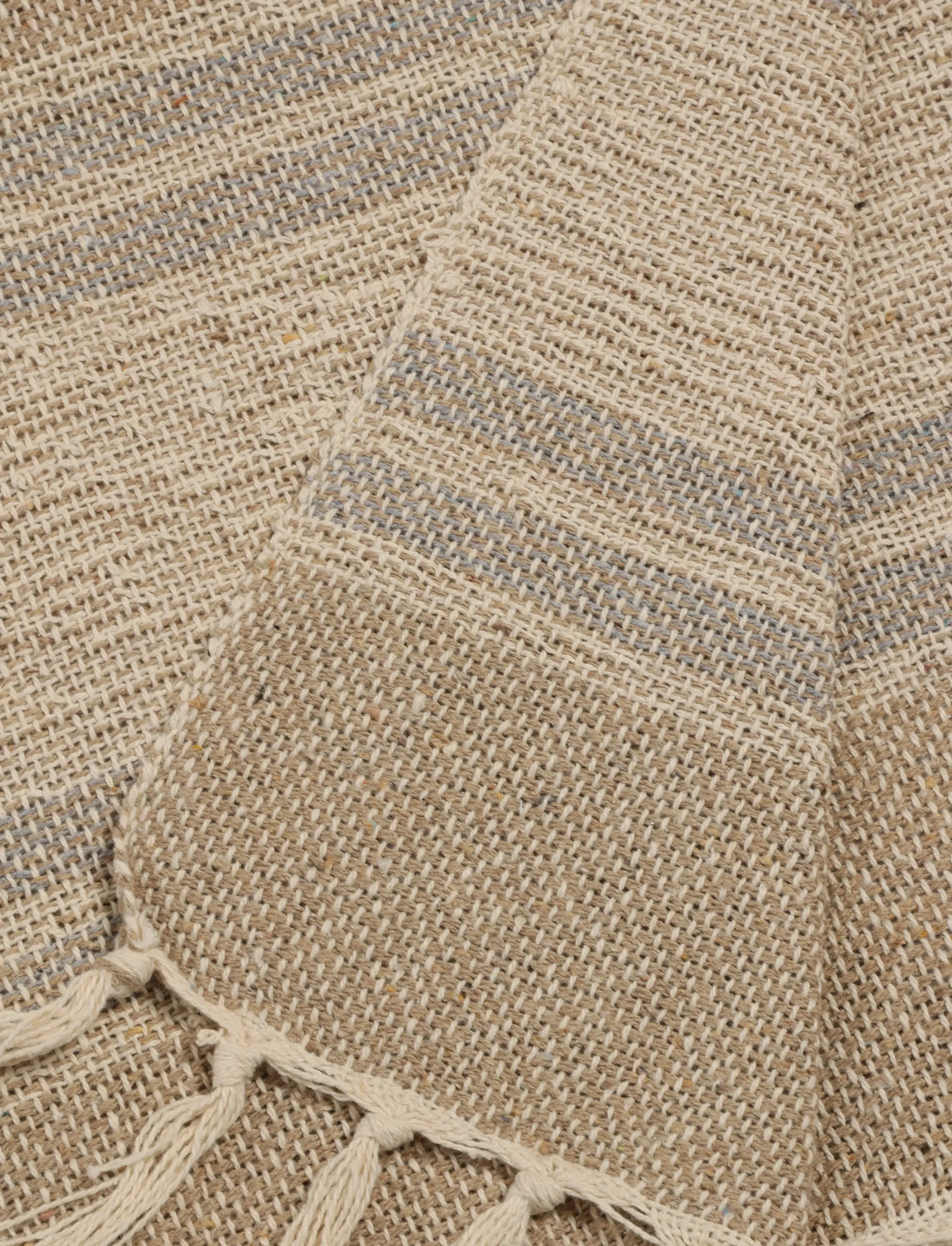 Au Maison - Throw - koce - sand/light blue - 1