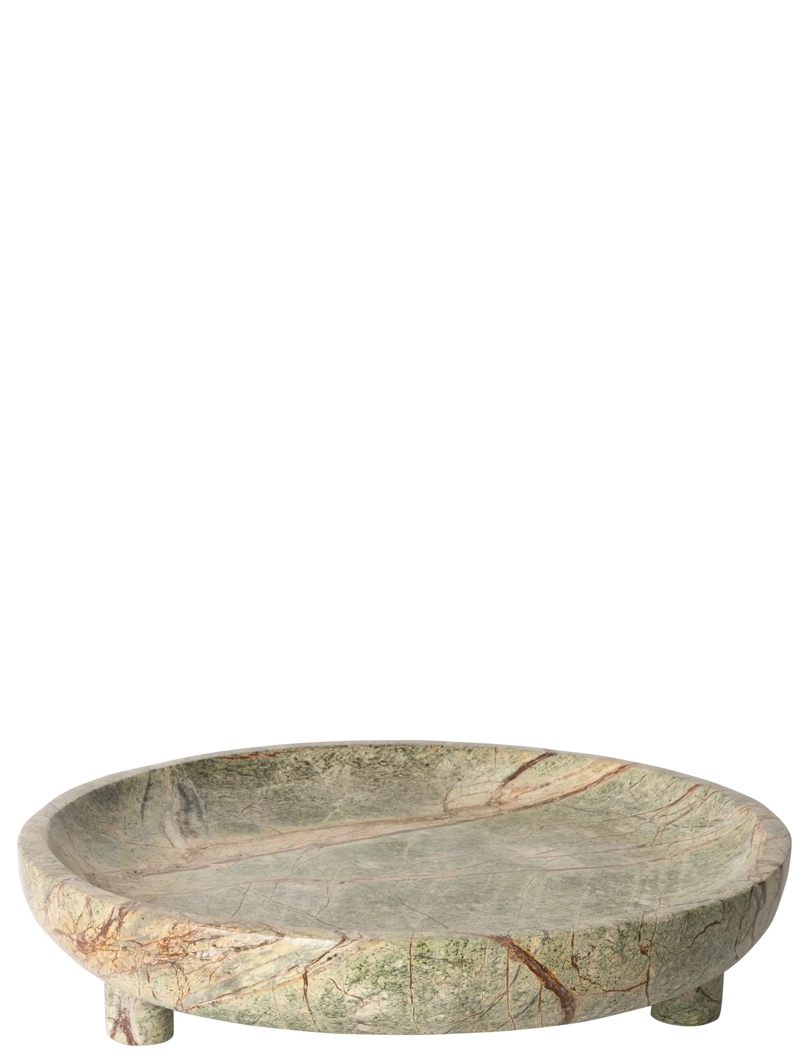 Au Maison Round Serving Bowl, Ø30X4 cm, Decoration, Grün - Decorative Platters, Homeware