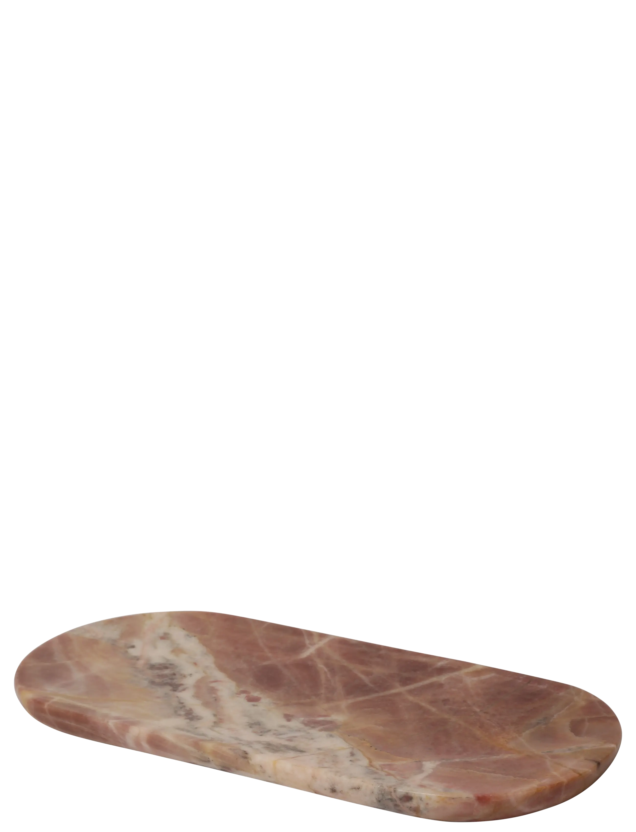 Au Maison Cutting board oval, marble, pink/rose, 30x15 cm - Küchenzubehör - PINK/ROSE / pink/rose