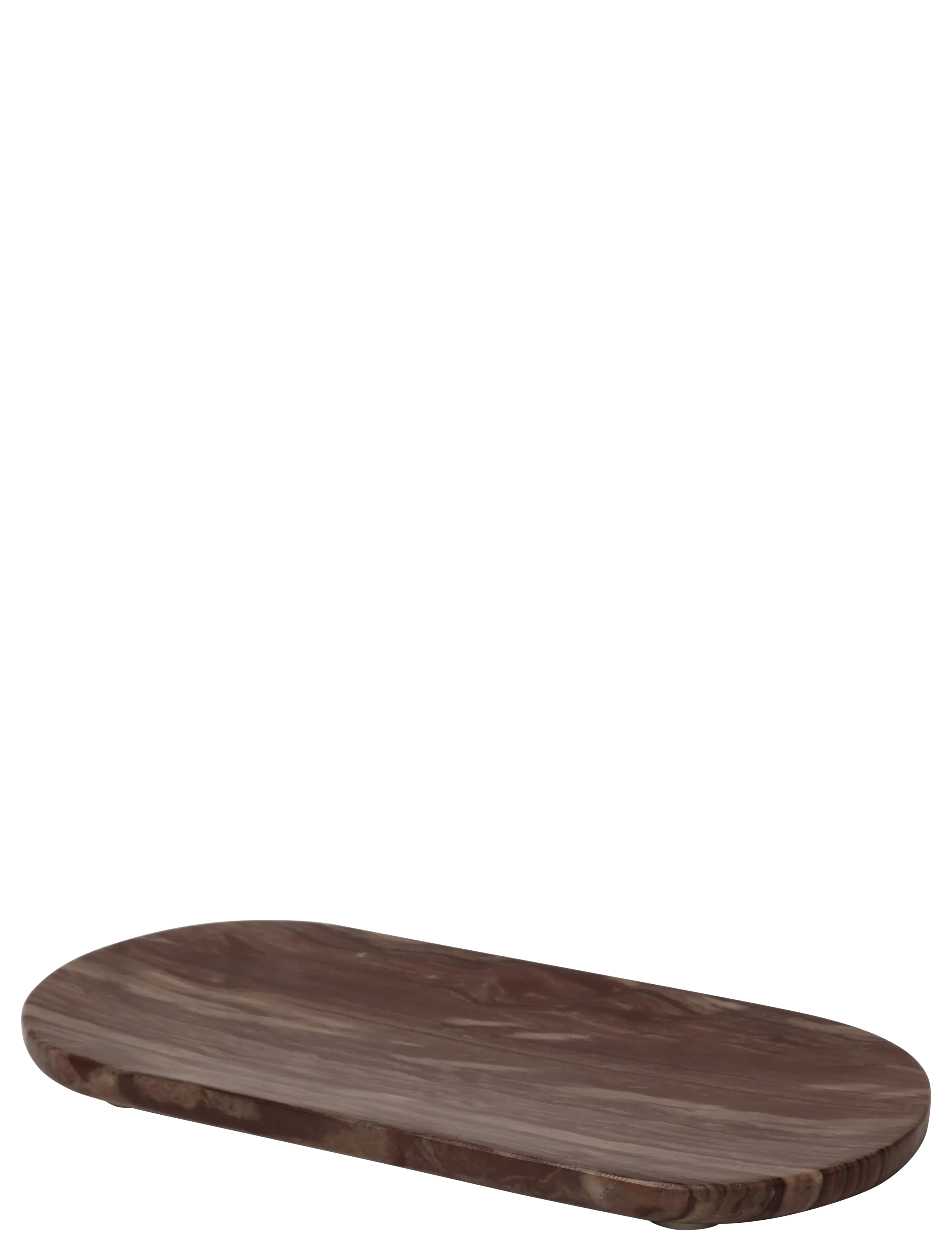 Au Maison Cutting board oval, marble, dark brown, 30x15 cm - Küchenzubehör - DARK BROWN / brown