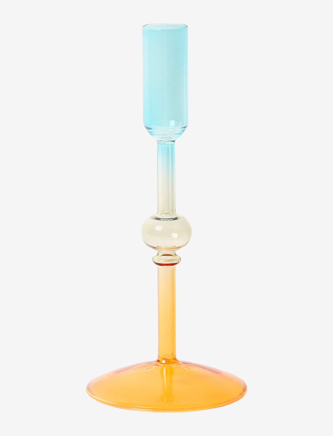 Au Maison - Glass candle holder - ginger/green/blue - 0