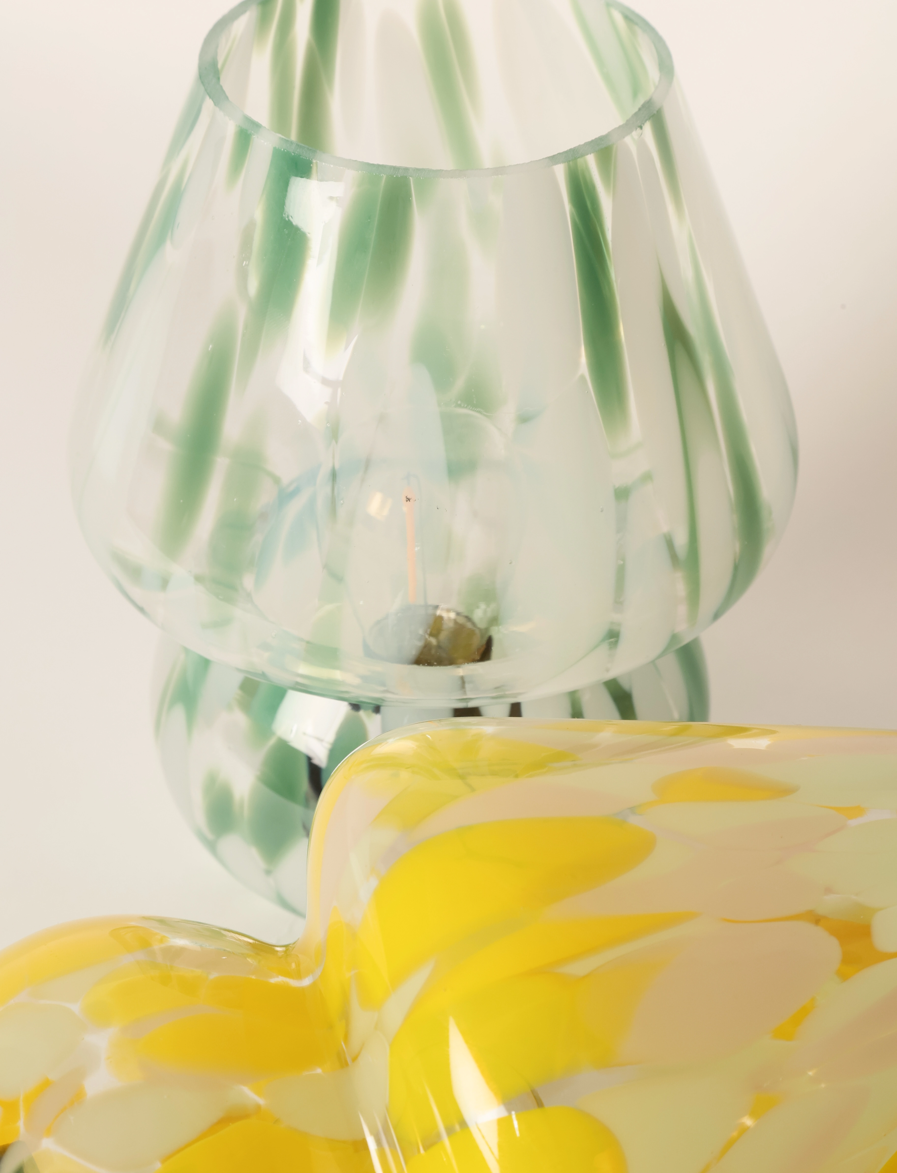 Au Maison Joyful Lamp, H19 cm, Lamps, Gelb - Table Homeware
