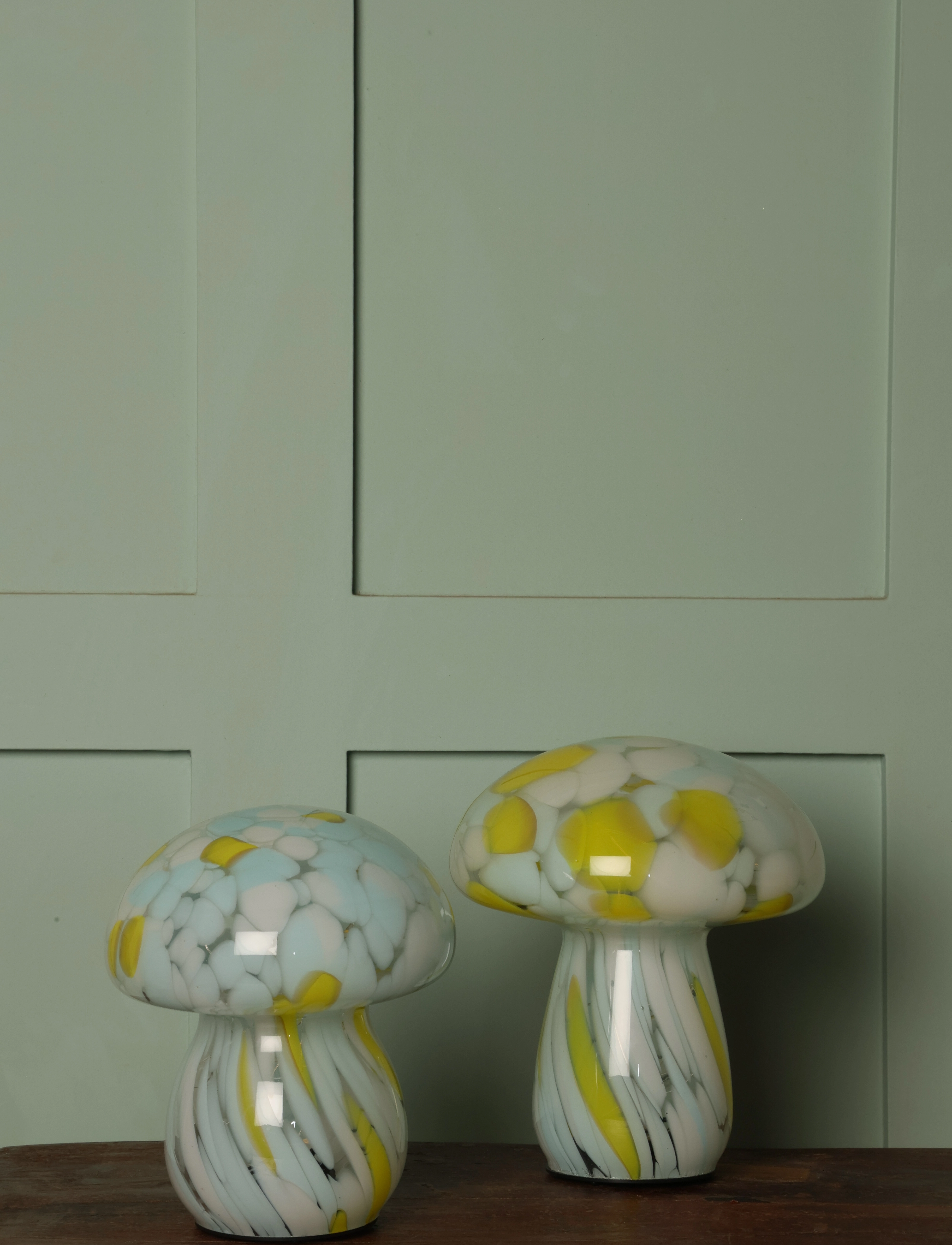 Au Maison Mushy Lamp, H16 cm, Lamps, Grün - Table Homeware