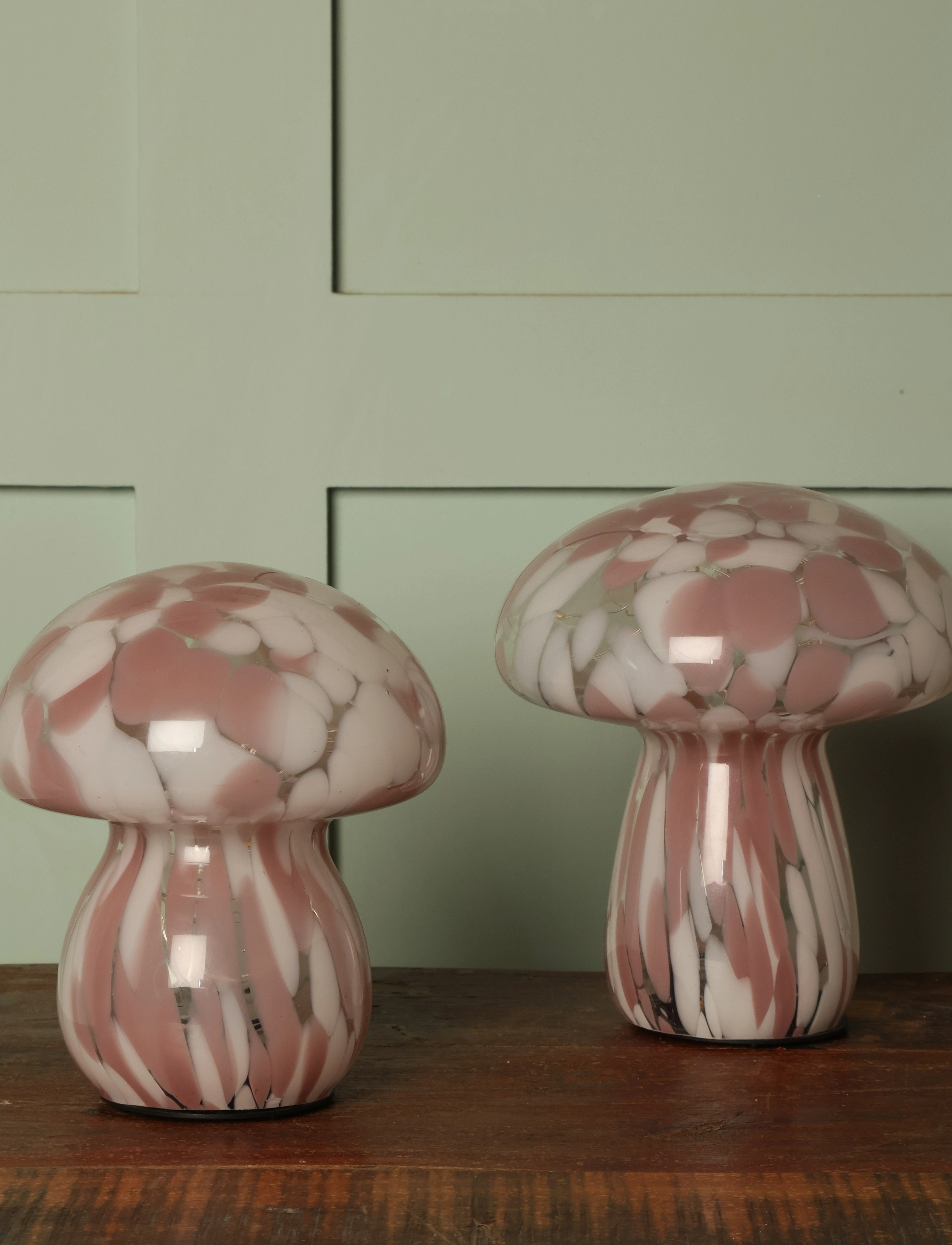 Au Maison Mushy Lamp, H16 cm, Lamps, Rosa - Table Homeware