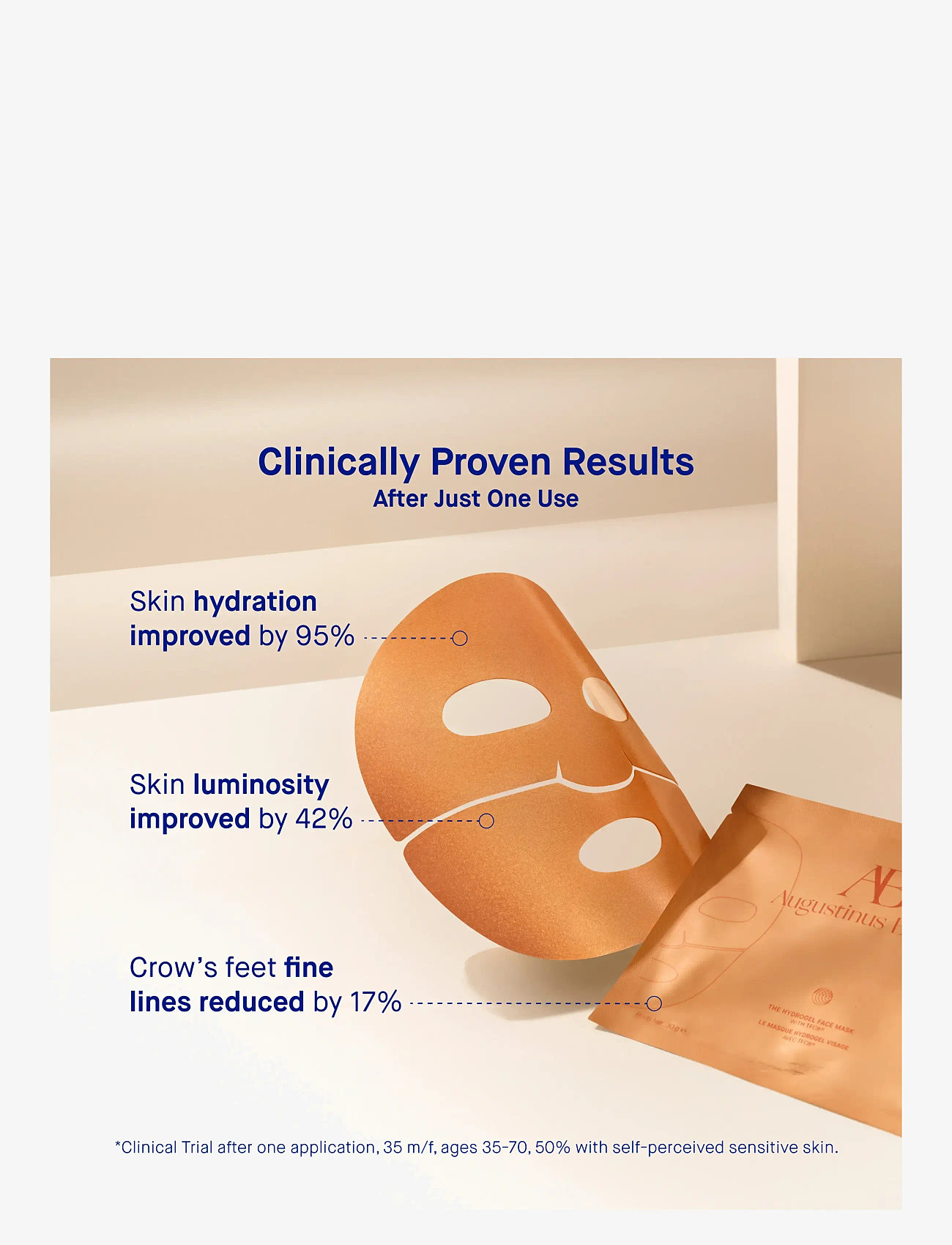 Augustinus Bader - AUG THE HYDROGEL FACEMASK SING - sheet masks - clear - 3