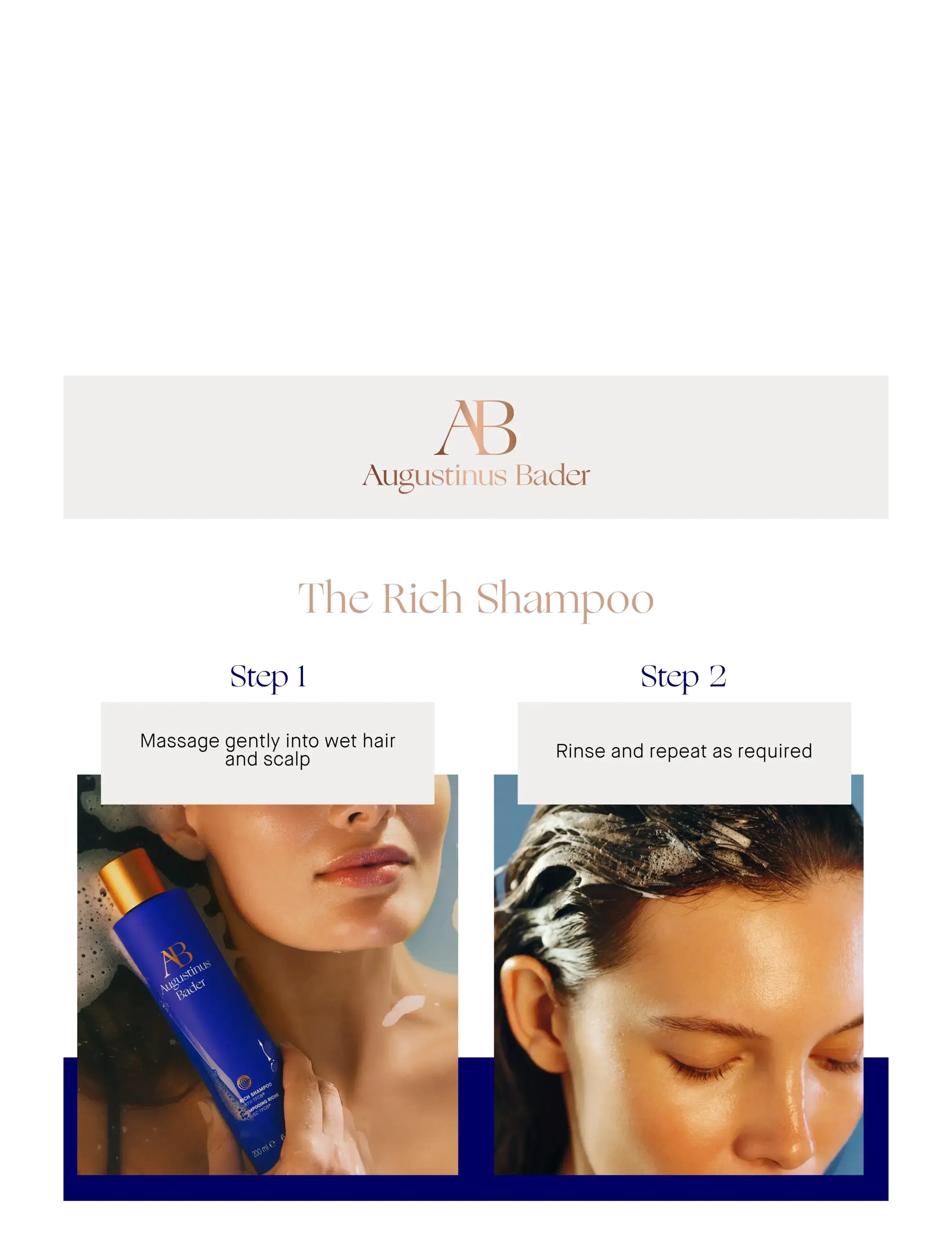 Augustinus Bader - AUG RICH SHAMPOO 200ML - clear - 4