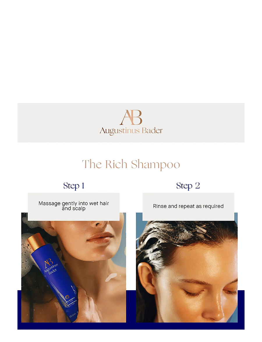 Augustinus Bader - AUG RICH SHAMPOO 200ML - hårpleje - clear - 4