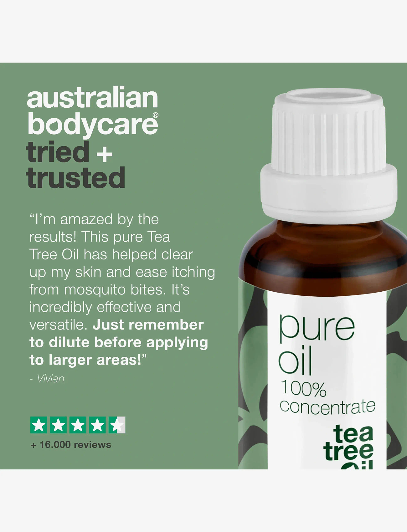 Australian Bodycare - Pure Tea Tree Oil 30 ml - resestorlekar & kits - no color - 5