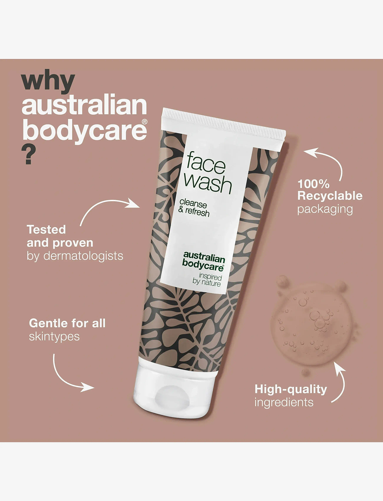 Australian Bodycare - Face Wash 100 ml - rengöringsgel - clear - 3