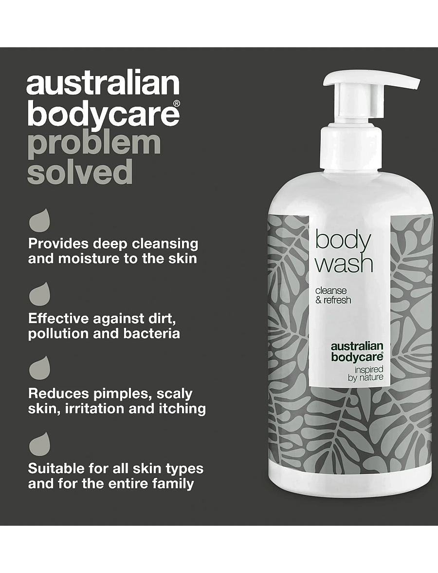 Australian Bodycare - Body Wash with Tea Tree Oil for clean skin - 500 ml - shower gel & oils - no color - 3