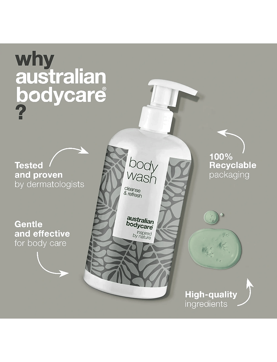 Australian Bodycare - Body Wash with Tea Tree Oil for clean skin - 500 ml - shower gel & oils - no color - 4