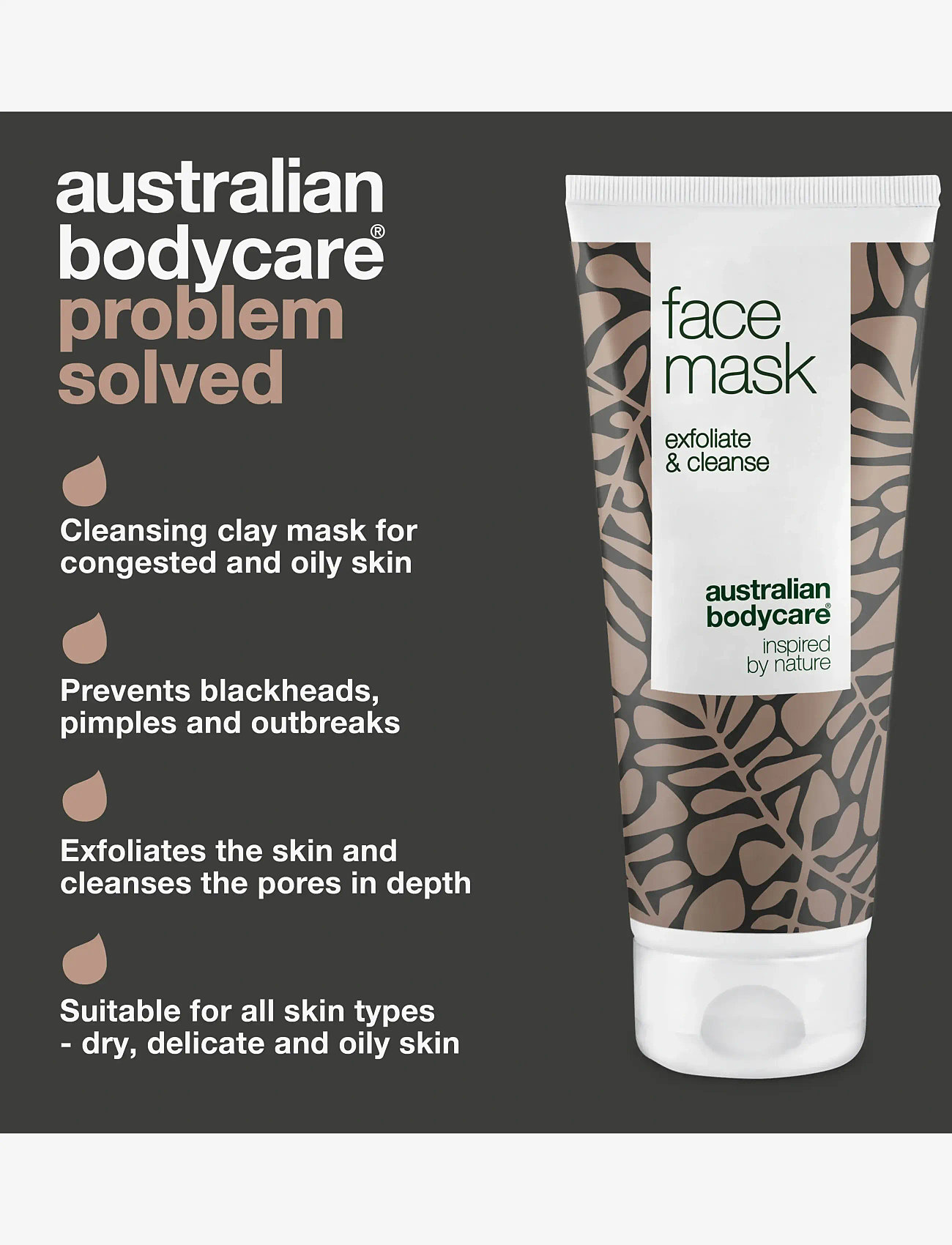 Australian Bodycare - Face Mask for pimples & blackheads - 100 ml - peeling masker - no color - 3
