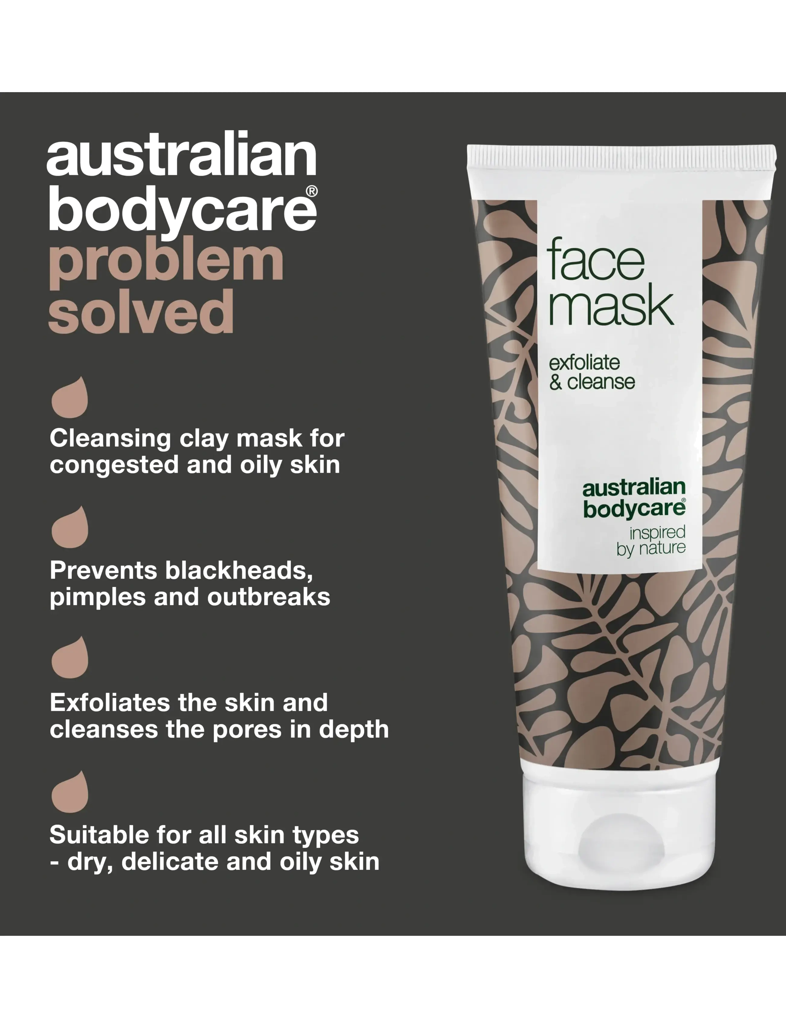 Australian Bodycare - Face Mask for pimples & blackheads - 100 ml - peeling masker - no color - 3