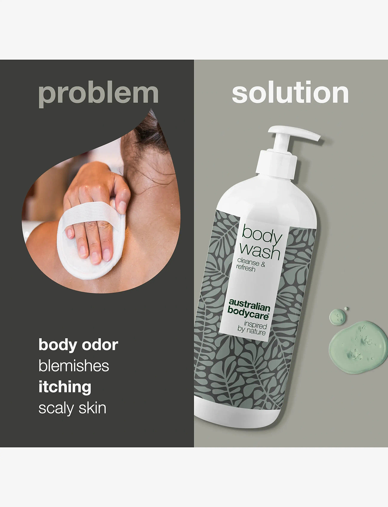 Australian Bodycare - Body Wash with Tea Tree Oil for clean skin -  1000 ml - shower gel & bruseolier - no color - 1