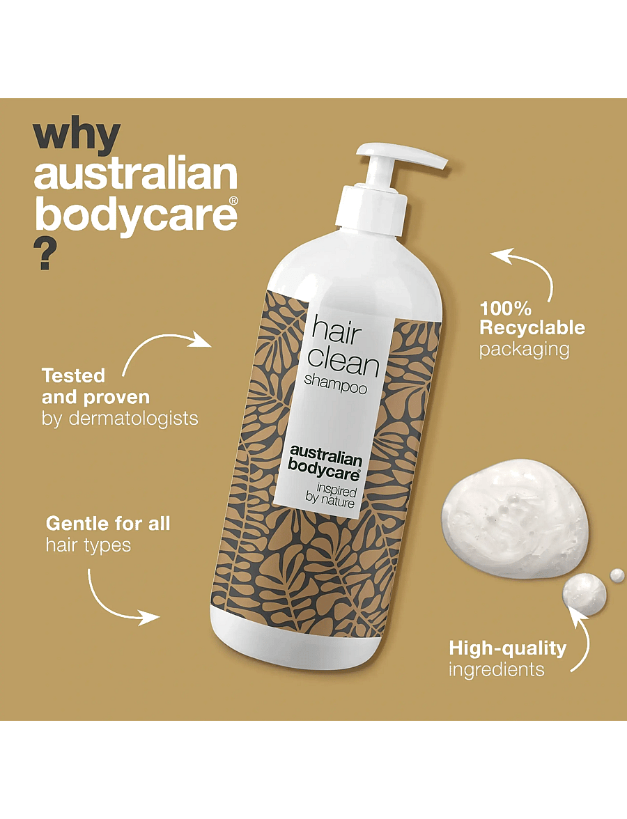 Australian Bodycare - Hair Clean shampoo for dandruff and itchy scalp - 1000 ml - shampoo - no color - 3