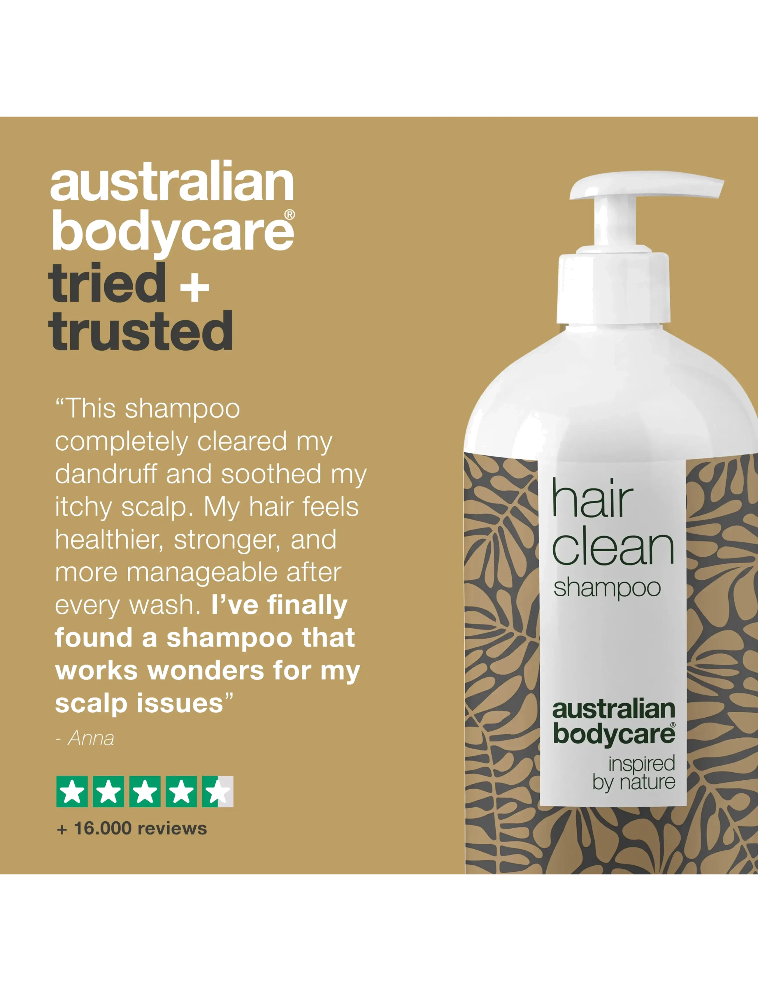 Australian Bodycare - Hair Clean shampoo for dandruff and itchy scalp - 1000 ml - hårpleje - no color - 4