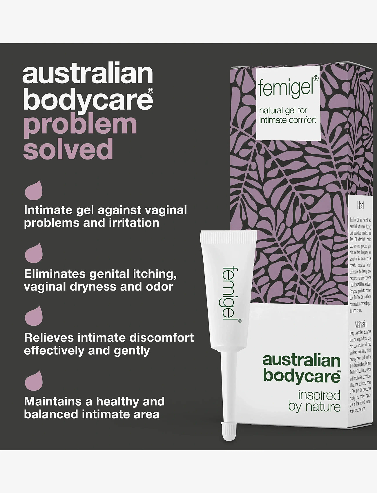 Australian Bodycare - Femigel 5*7ml - intimate wash - clear - 2