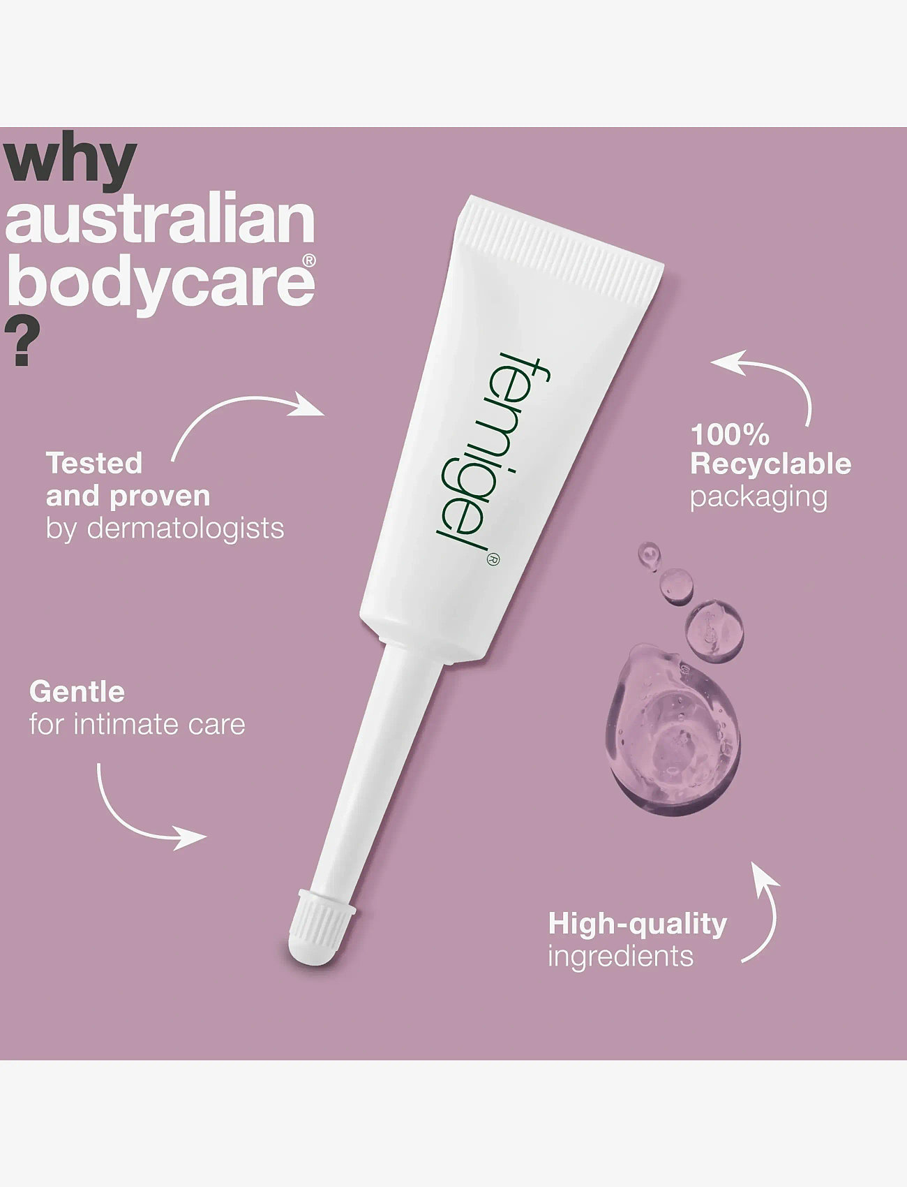 Australian Bodycare - Femigel 5*7ml - intimate wash - clear - 3