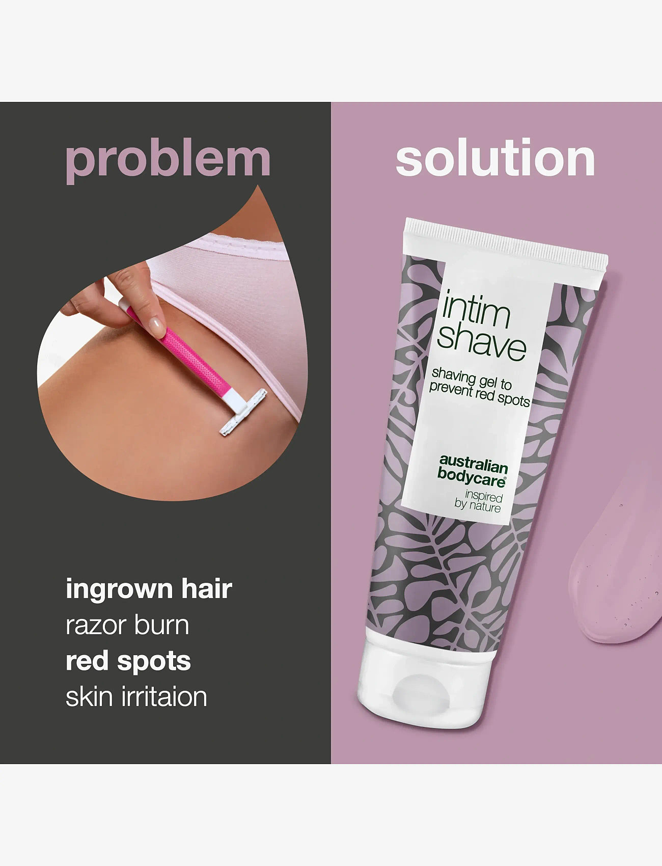 Australian Bodycare - Intim Shave - shave gel against red spots - 100 ml - inför solen - no color - 2