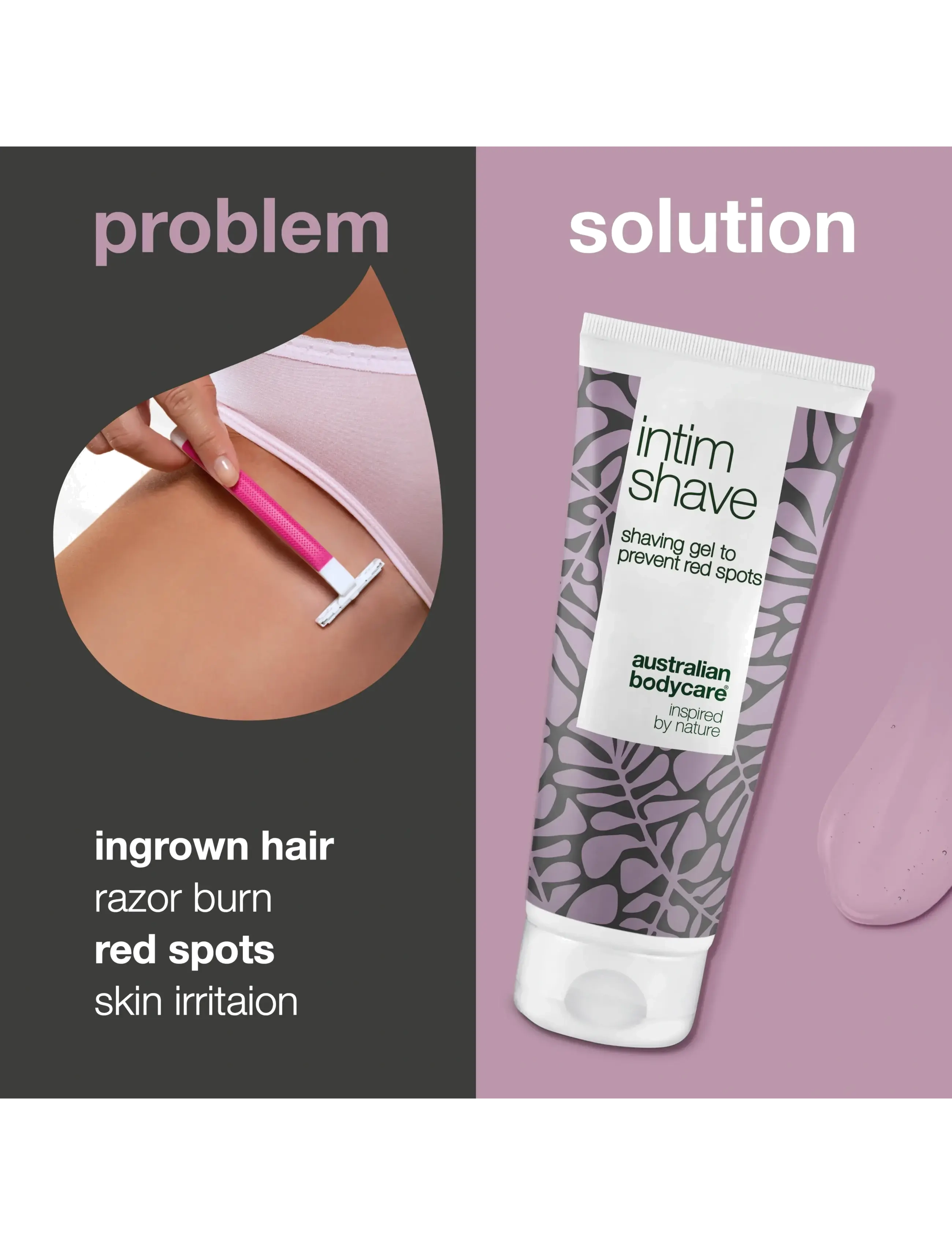 Australian Bodycare - Intim Shave - shave gel against red spots - 100 ml - barbering - no color - 2