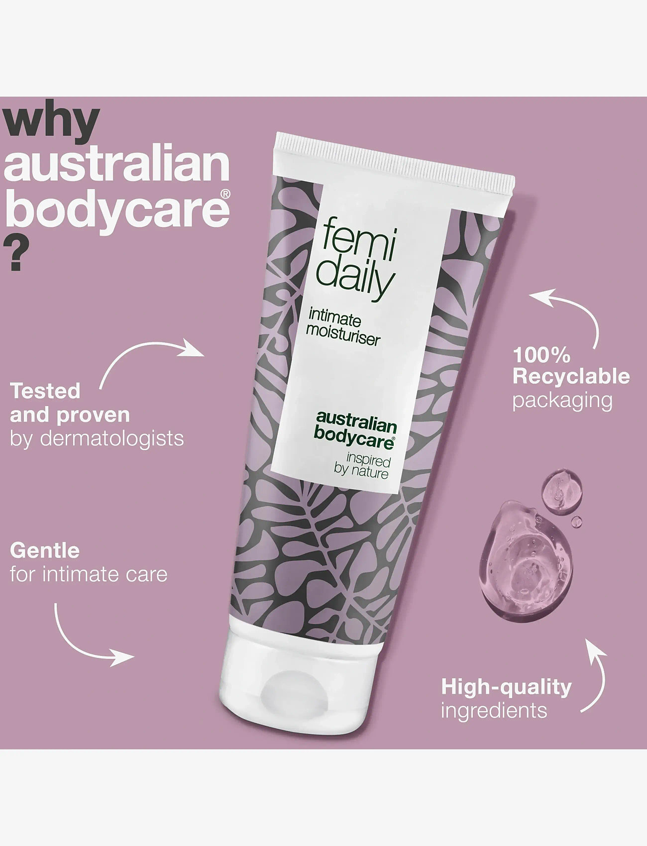 Australian Bodycare - Femi Daily 100 ml - intimvask - clear - 3