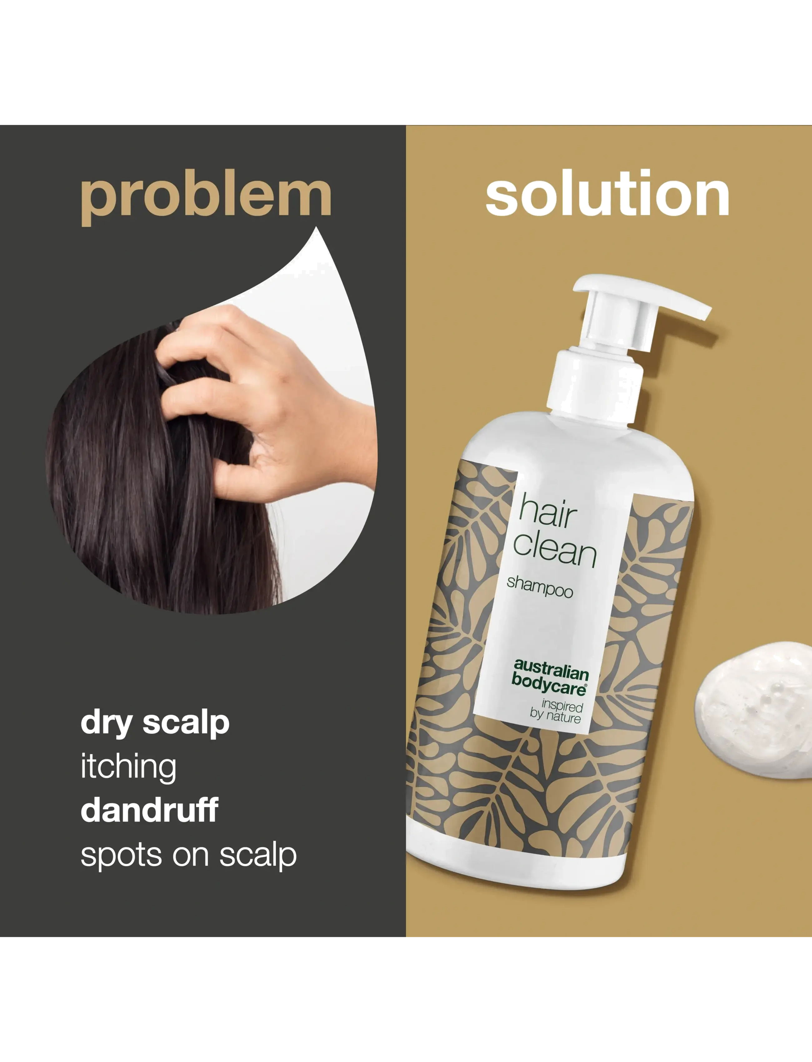 Australian Bodycare - Hair Clean shampoo for dandruff and itchy scalp -  500 ml - hårpleje - clear - 2