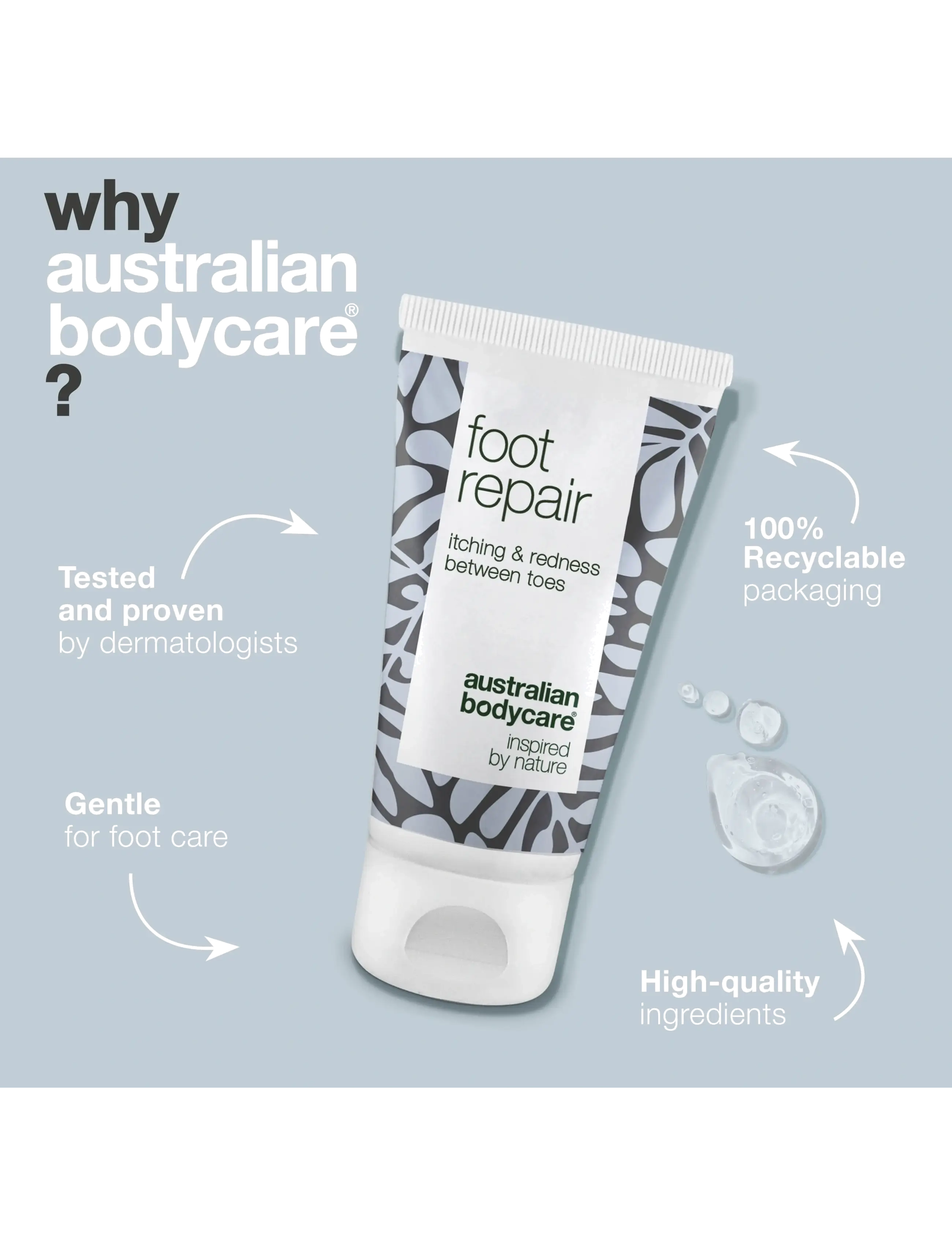 Australian Bodycare - Foot Repair 50 ml - käsi- & jalkavoiteet - clear - 3