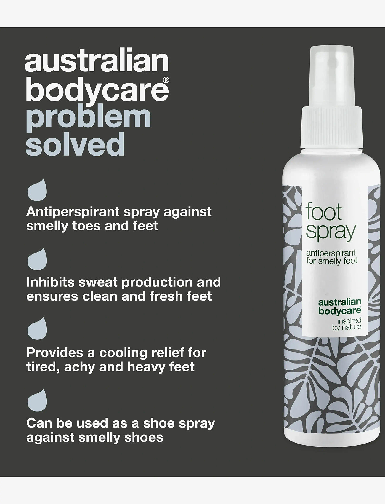 Australian Bodycare - Foot Spray 150 ml - håndcremer & fodcremer - clear - 2