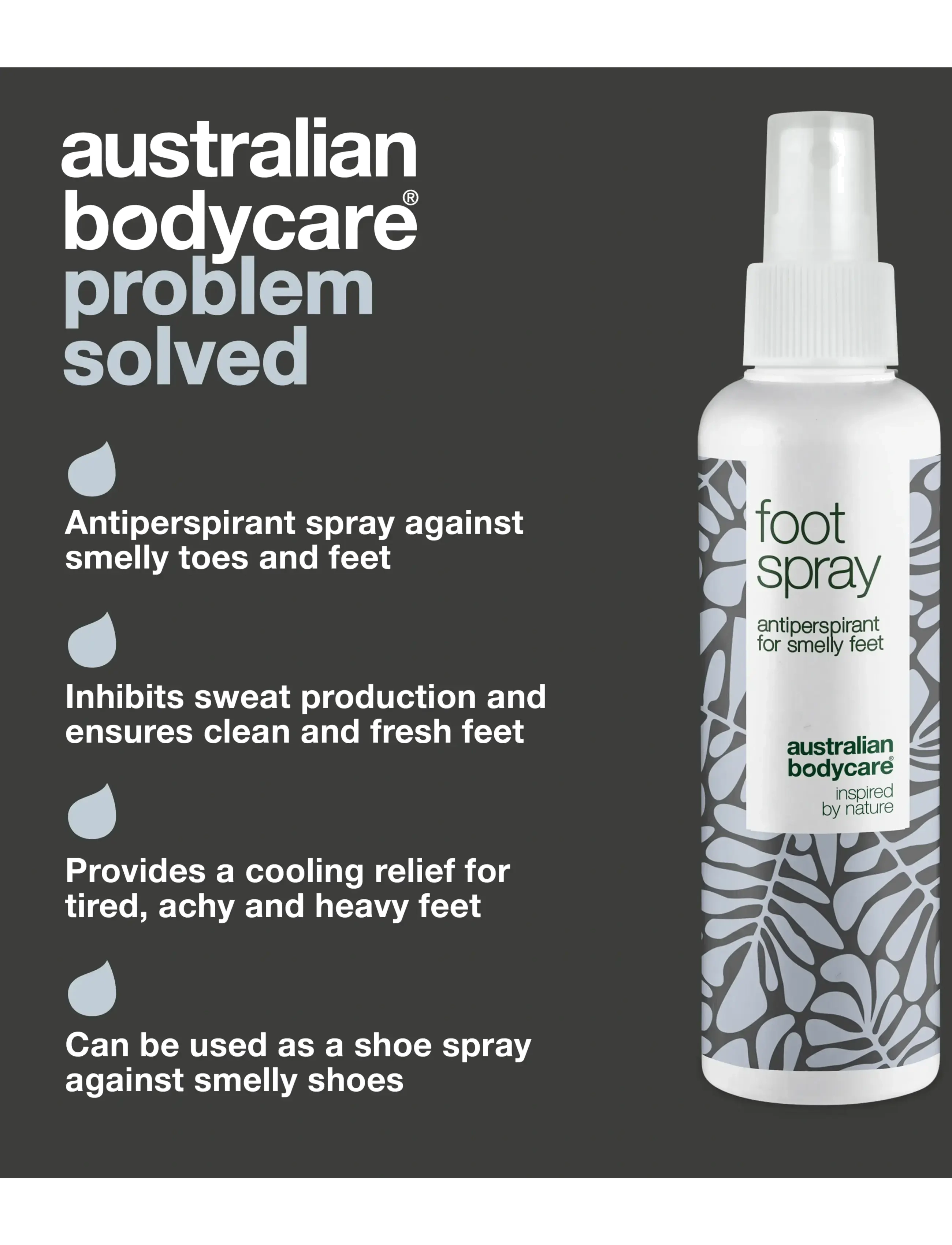 Australian Bodycare - Foot Spray 150 ml - håndcremer & fodcremer - clear - 2