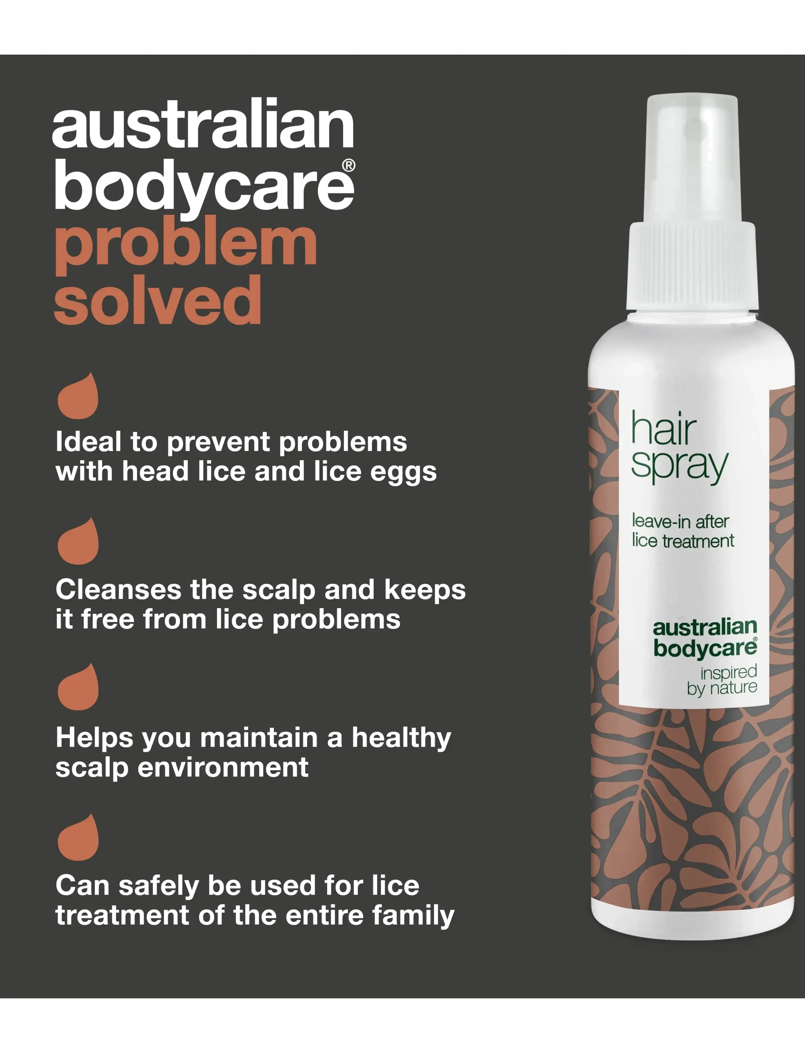 Australian Bodycare - Hair Spray 150 ml - hiusten tehohoidot - clear - 2