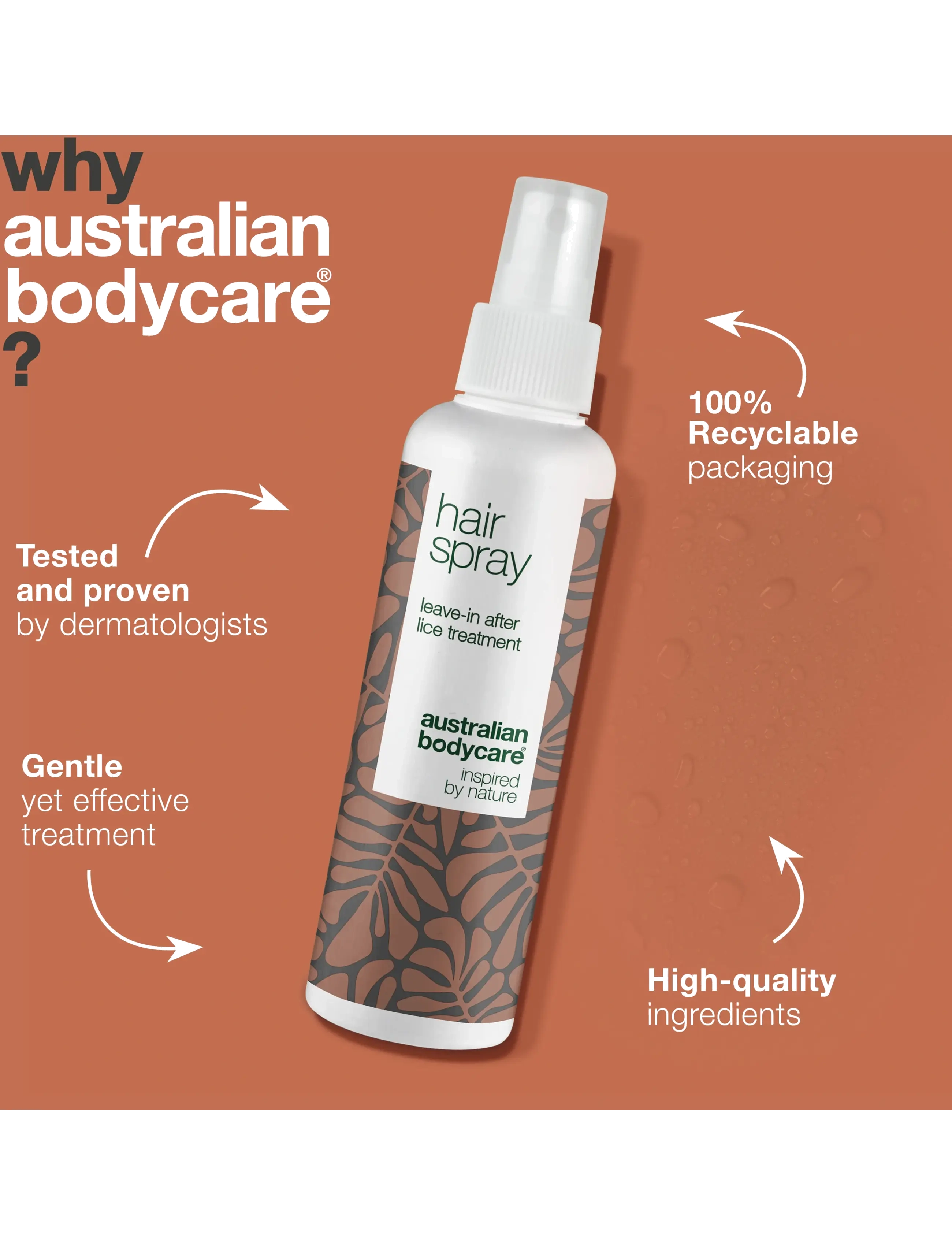 Australian Bodycare - Hair Spray 150 ml - hiusten tehohoidot - clear - 3