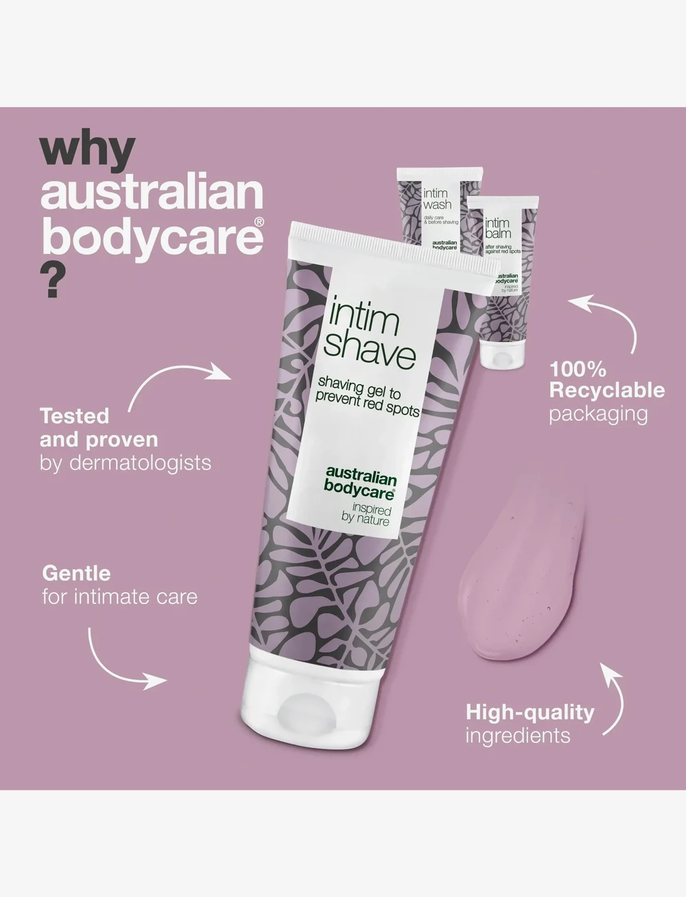Australian Bodycare - 3 Shaving Products against red spots after intimate shaving - 3 pcs. - no color - 4