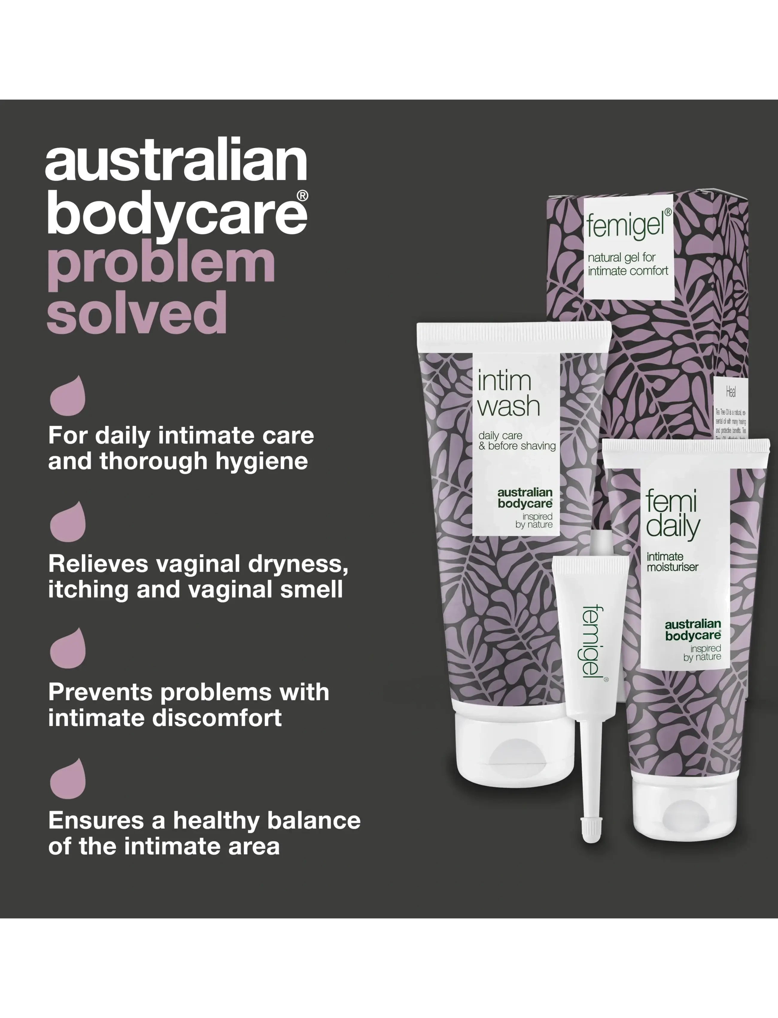Australian Bodycare - 3 Intimate Products against itching, dryness and irritation - 3 pcs. - intimvask - no color - 3