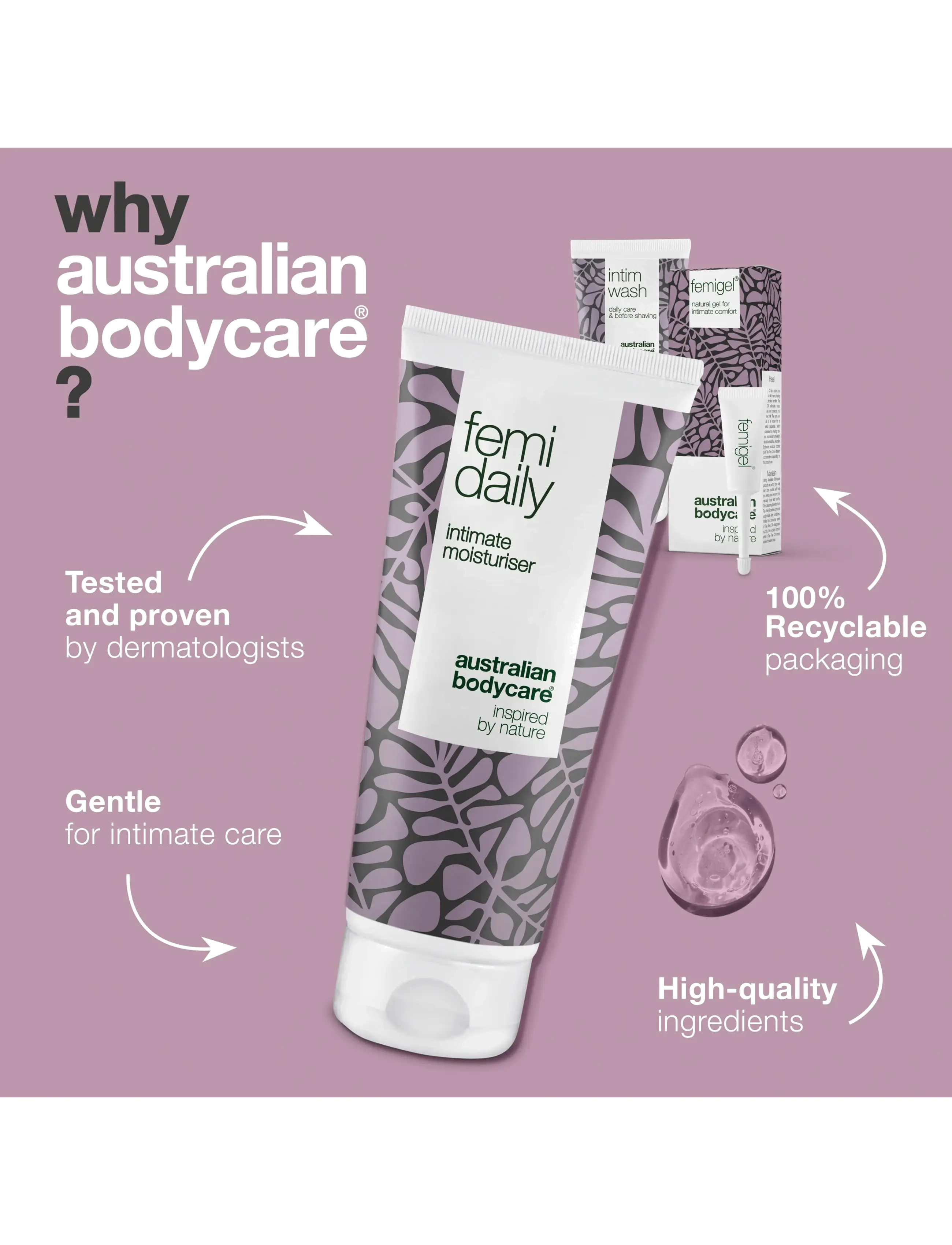 Australian Bodycare - 3 Intimate Products against itching, dryness and irritation - 3 pcs. - intimvask - no color - 4