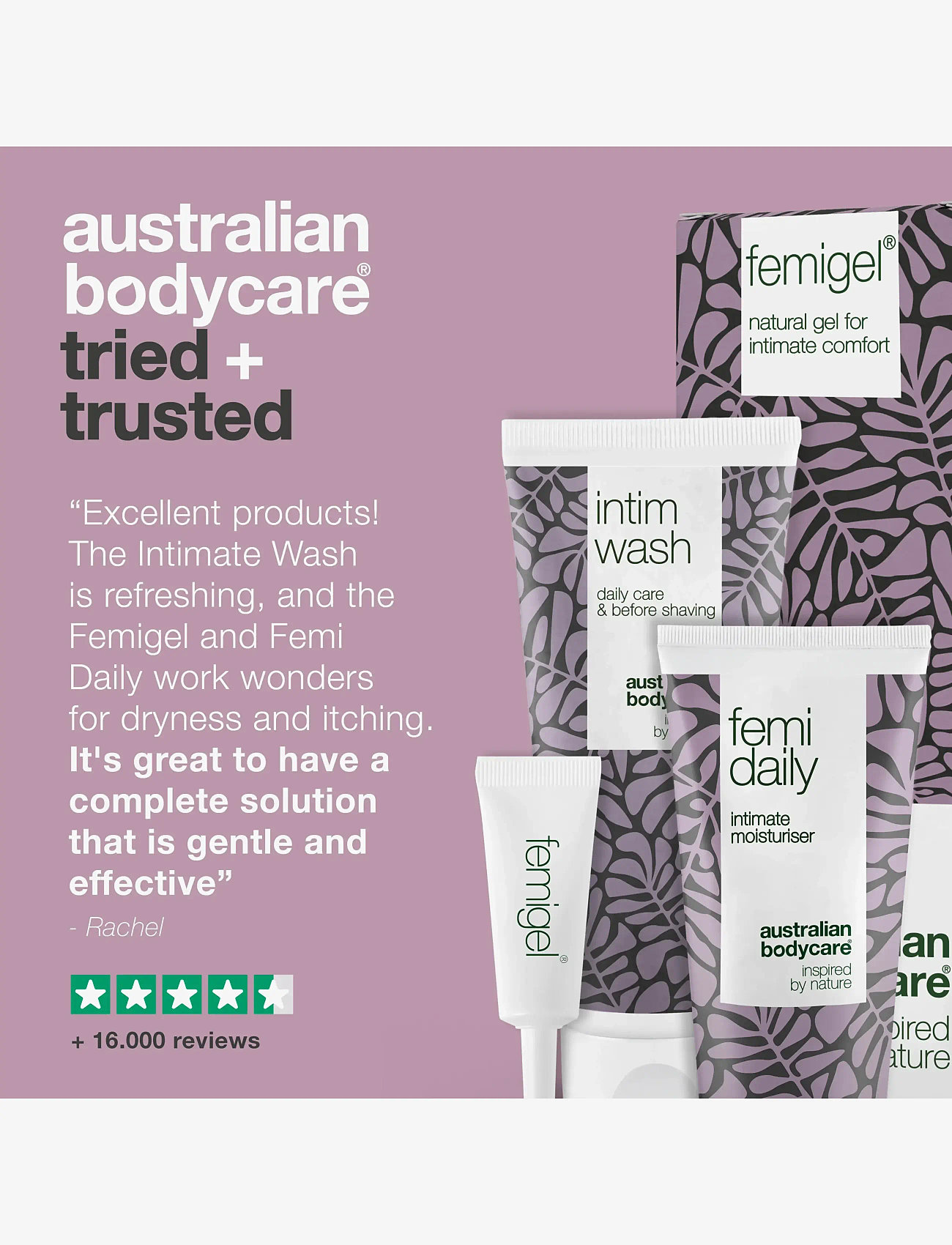 Australian Bodycare - 3 Intimate Products against itching, dryness and irritation - 3 pcs. - no color - 5